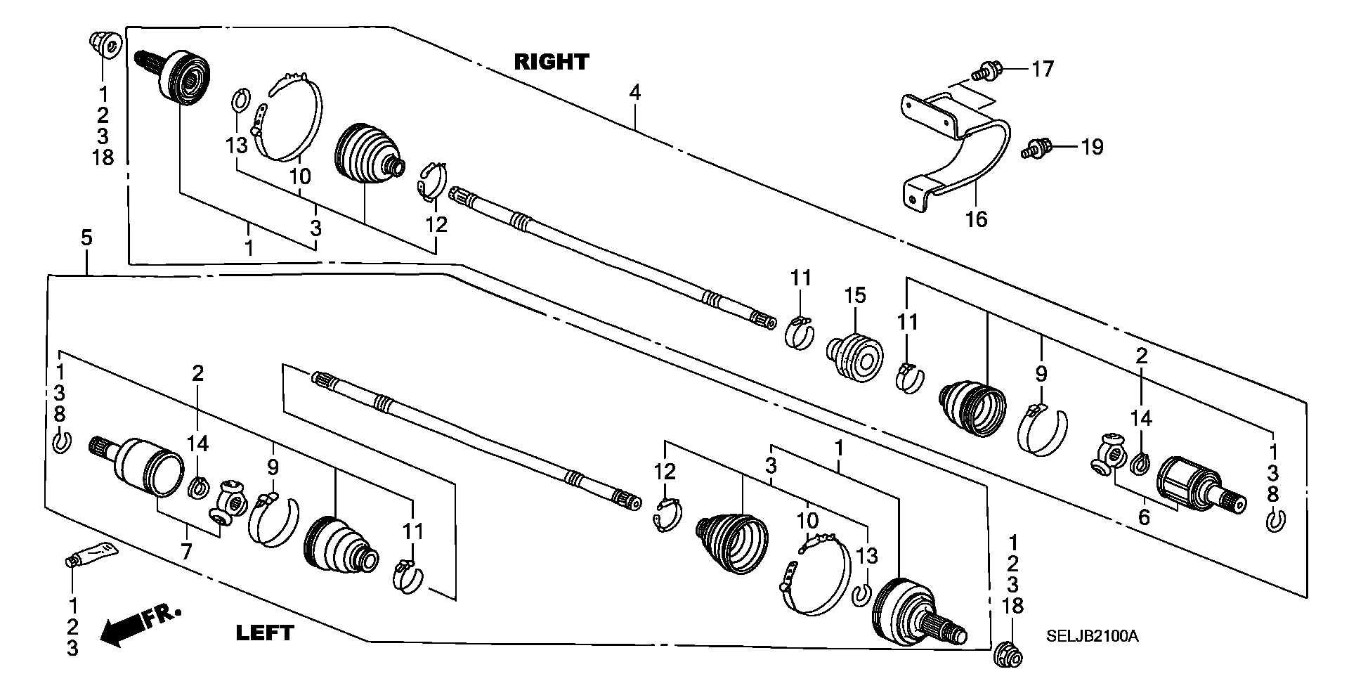 FRONT DRIVE SHAFT(2WD)