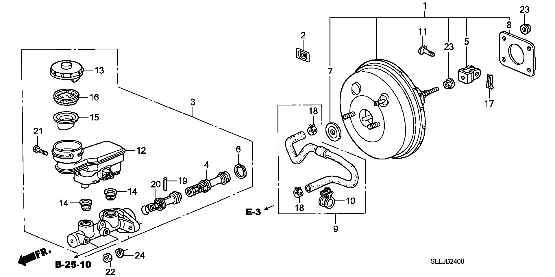 BRAKE MASTER CYLINDER/ MASTER POWER