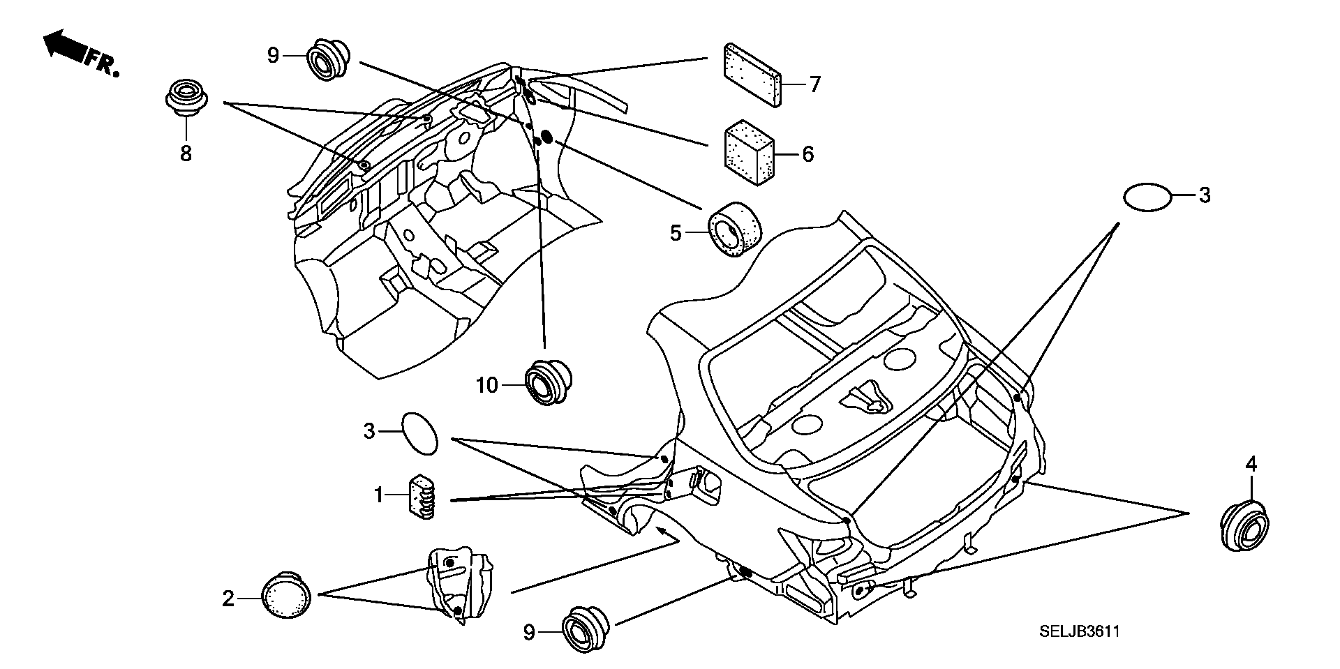 GROMMET( REAR)