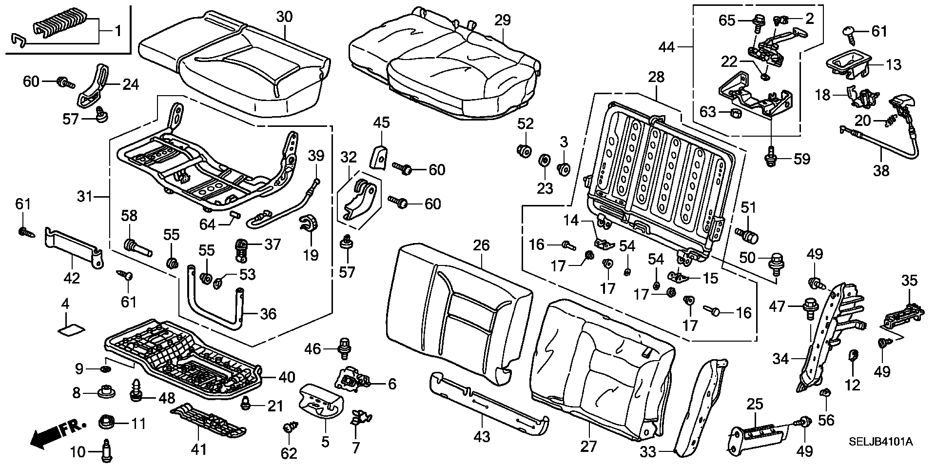 REAR SEAT(  LEFT SIDE )