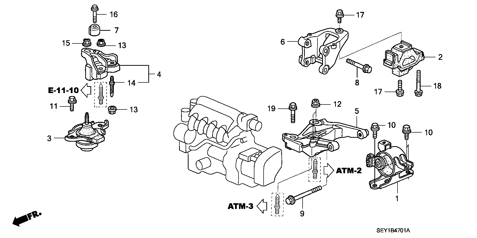 ENGINE MOUNT(4WD)