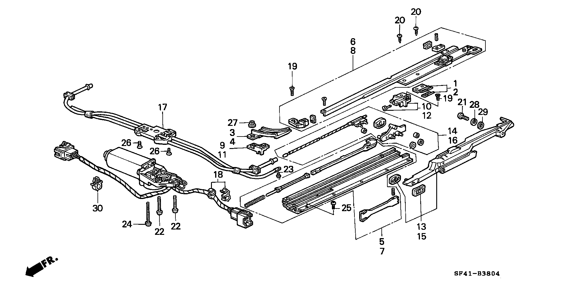 SUNROOF(  ELECTRIC  OUTER SLIDING) ( MOTOR)