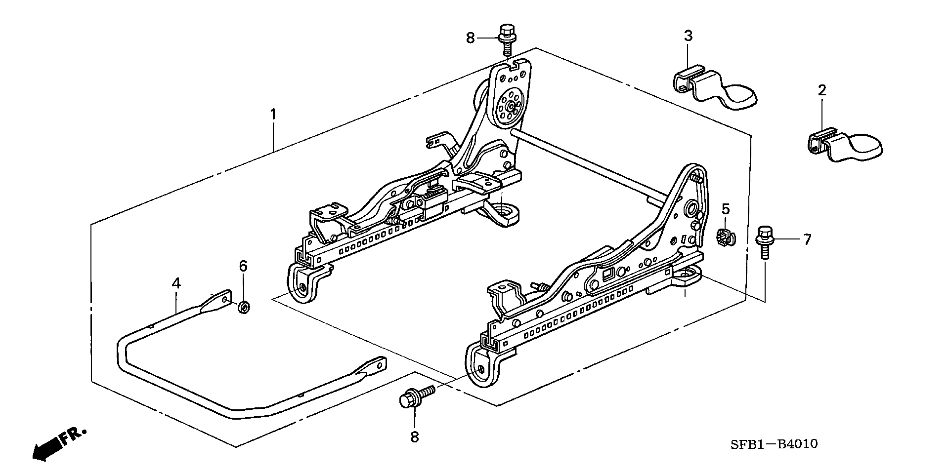 FRONT SEAT  COMPONENT PARTS (  DRIVER`S SEAT SIDE )