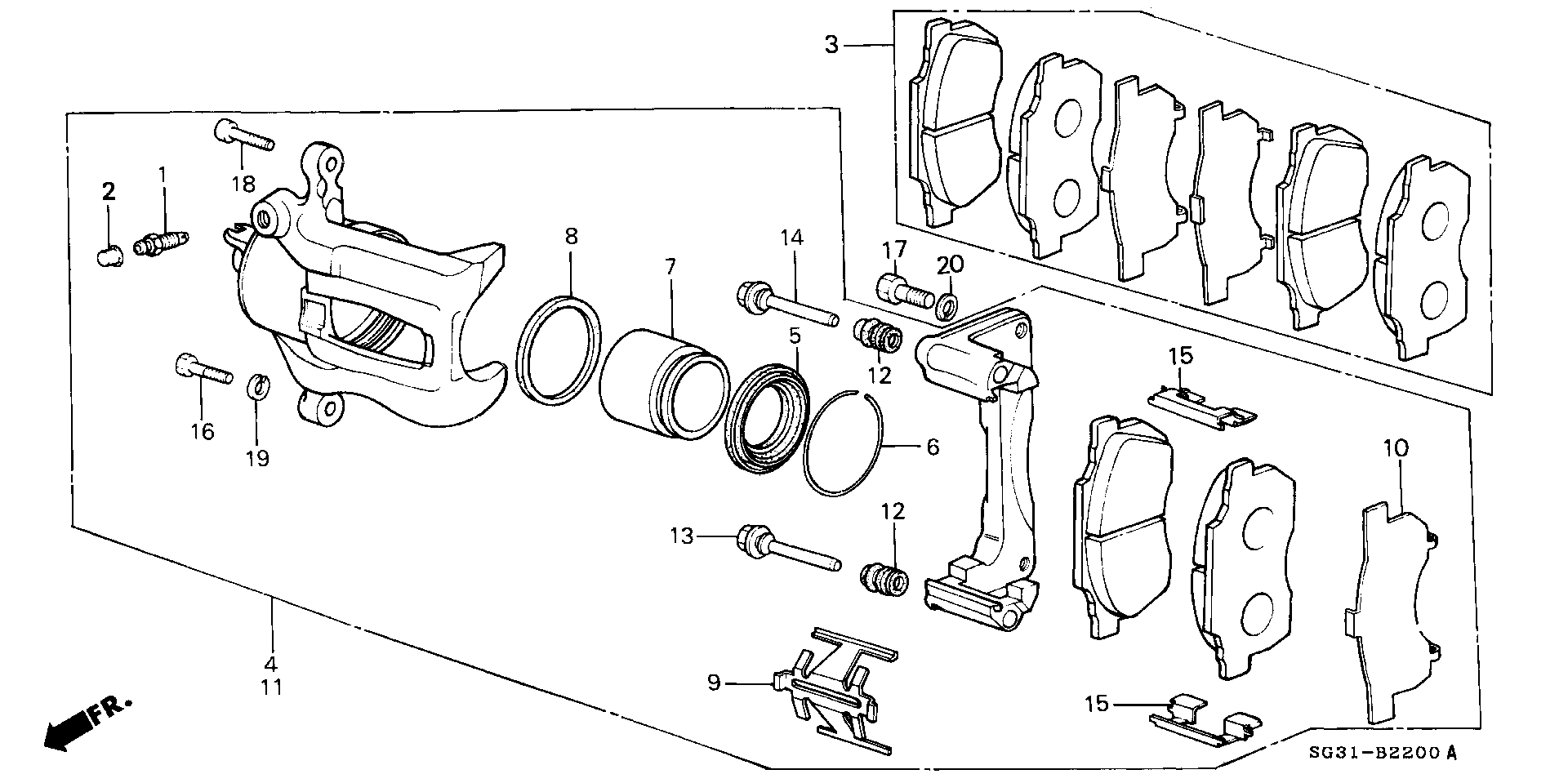 FRONT BRAKE CALIPERS (15CL-13VN)