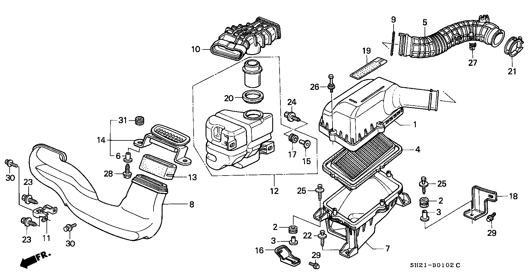 AIR CLEANER(DOHC VTEC)