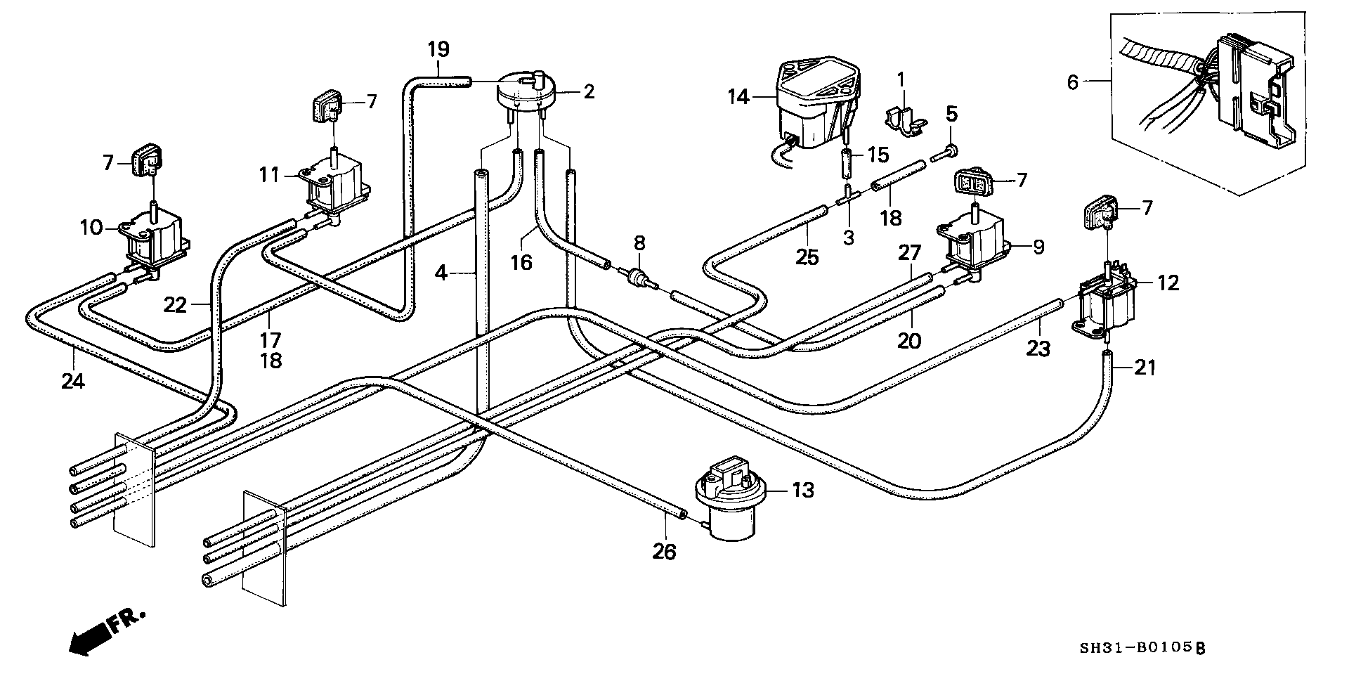 CONTROL BOX TUBING ( DUAL CAB)