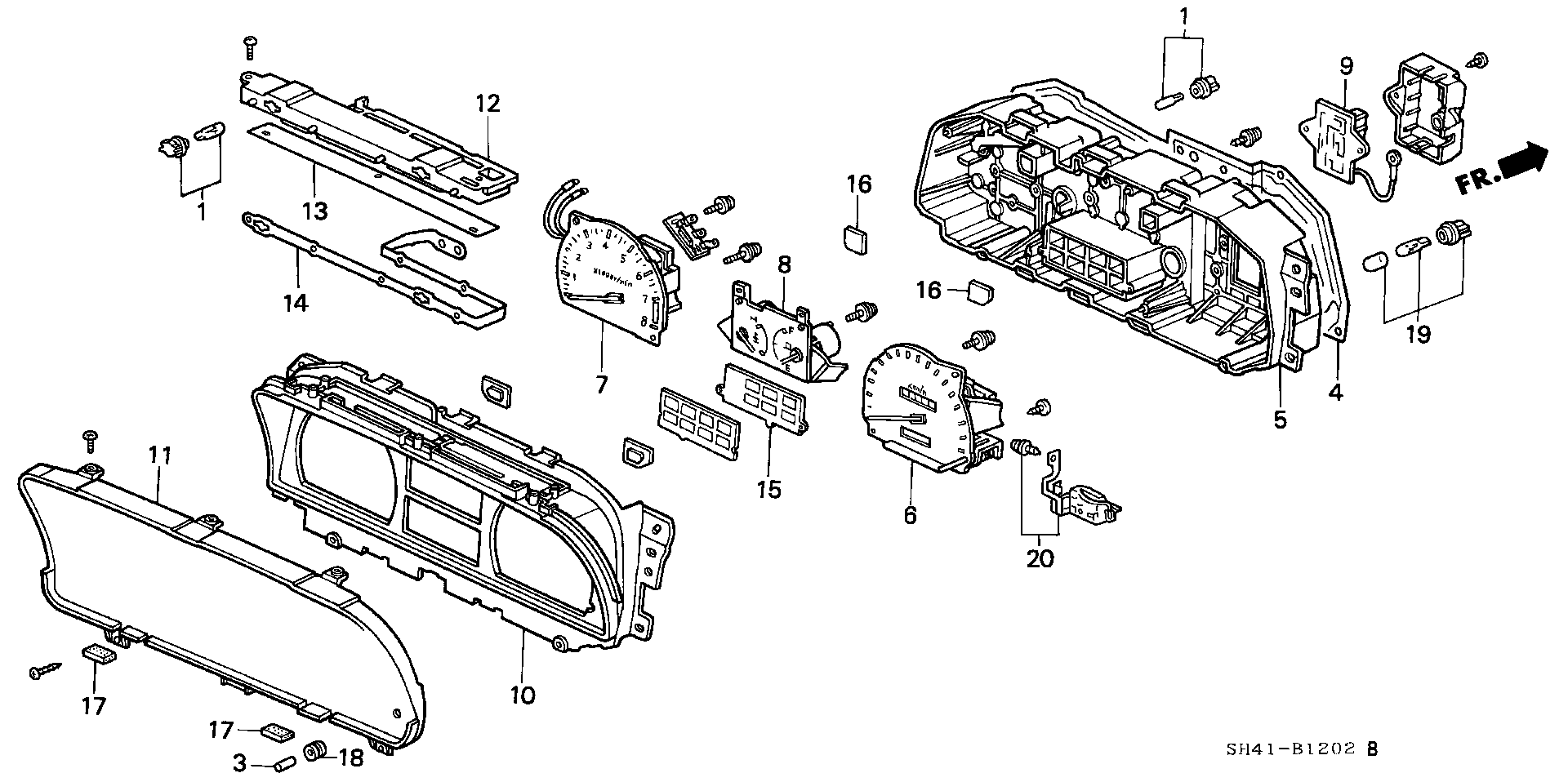 METER  COMPONENT PARTS  (DENSO)