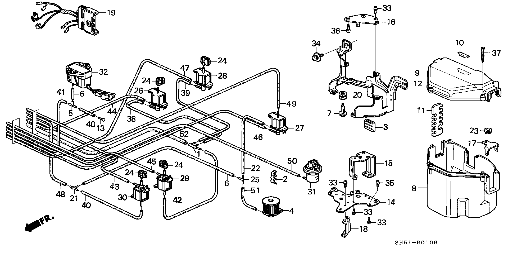 CONTROL BOX TUBING ( CARBURETOR)(PRO,53U)