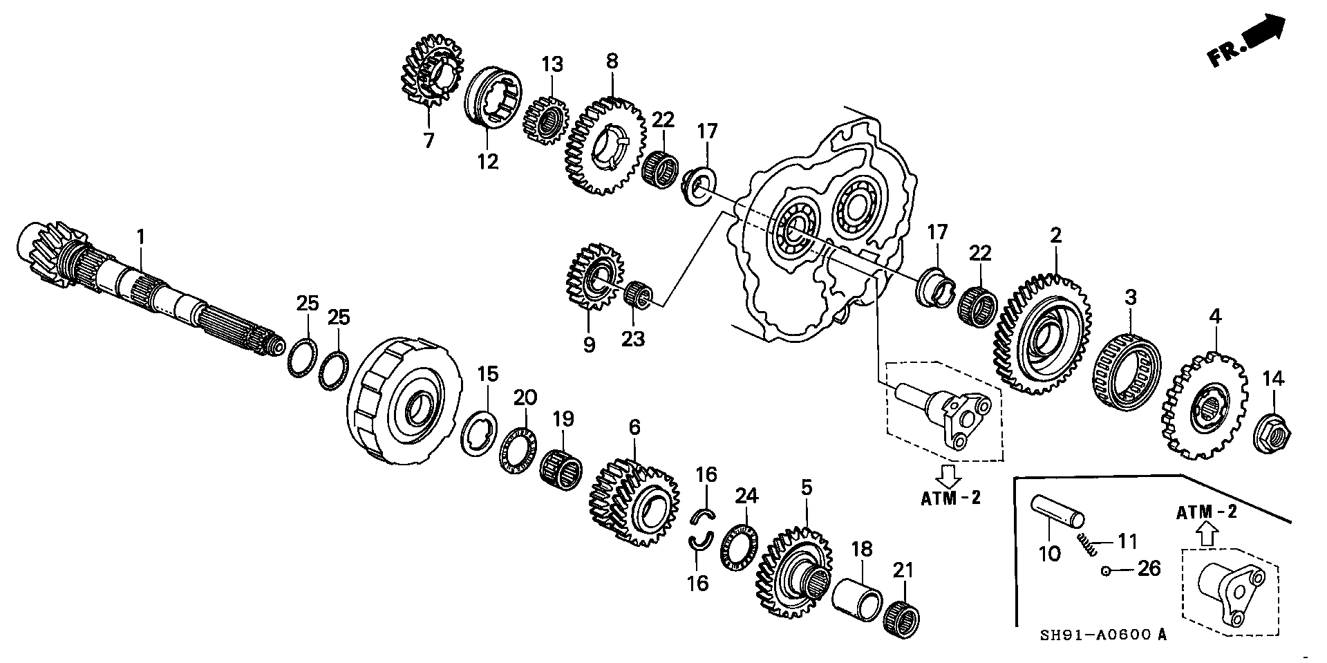 COUNTER SHAFT(2WD)