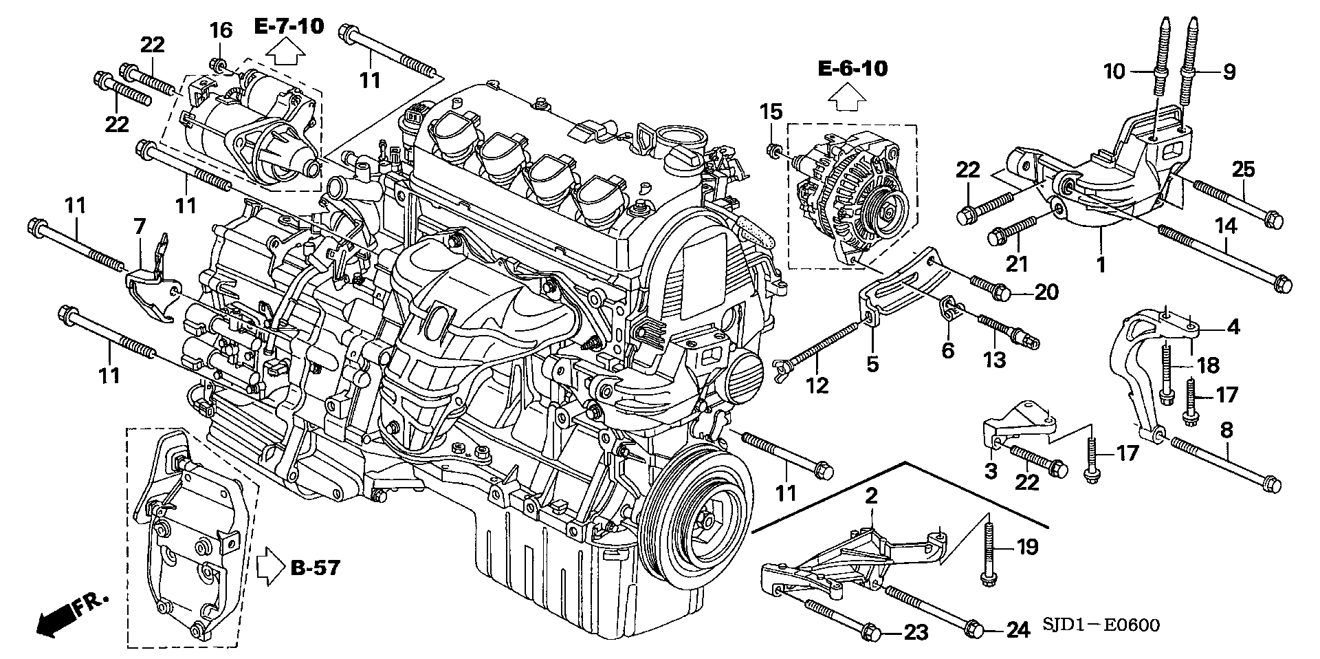 ENGINE MOUNTTING BRACKET (1.7L)