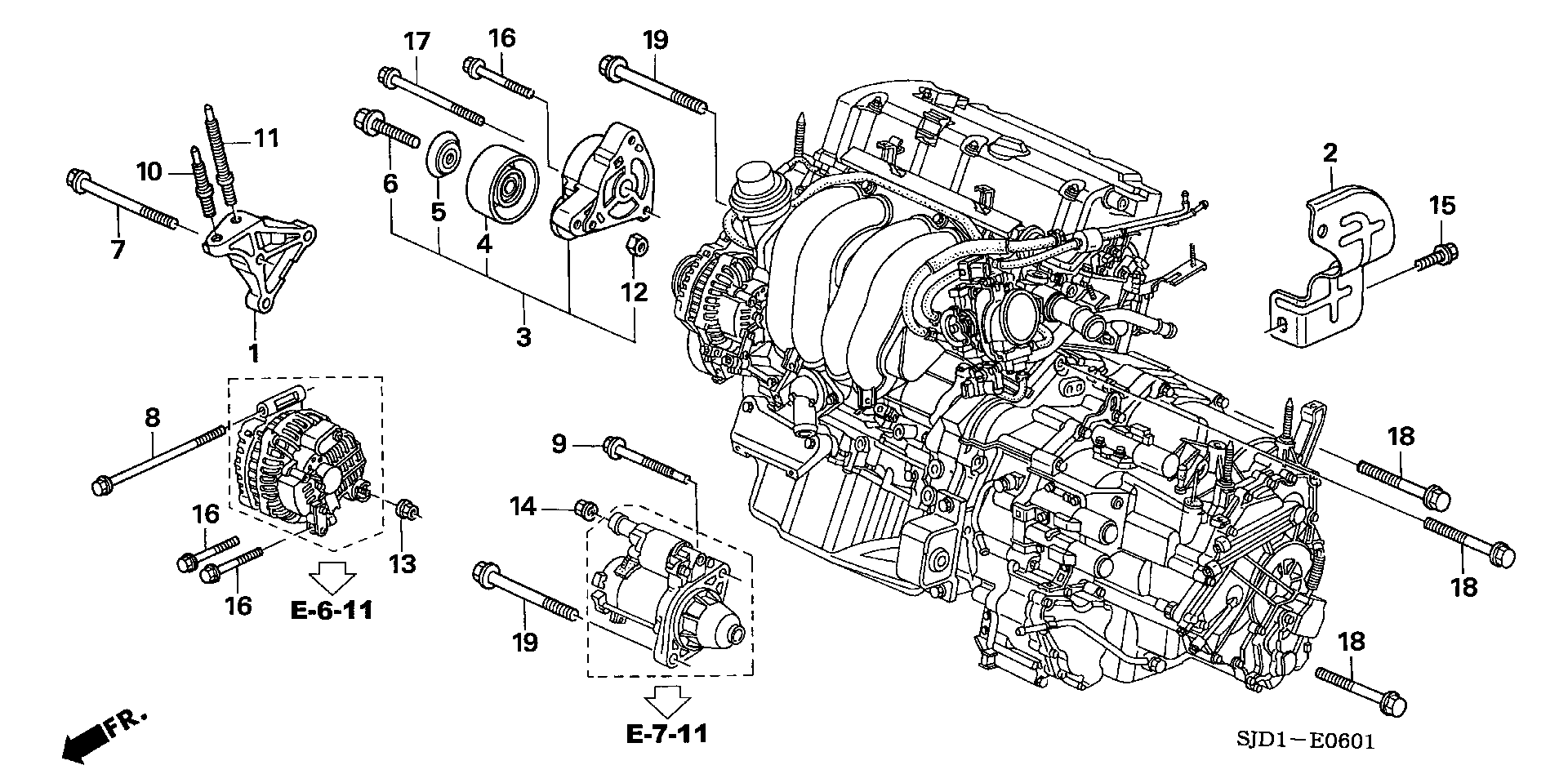 ENGINE MOUNTTING BRACKET (2.0L)