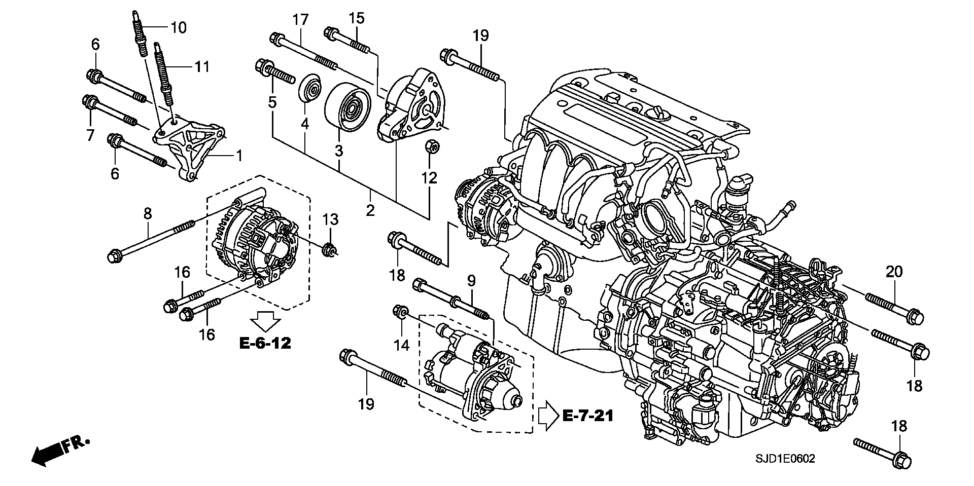 ENGINE MOUNTTING BRACKET (2.4L)