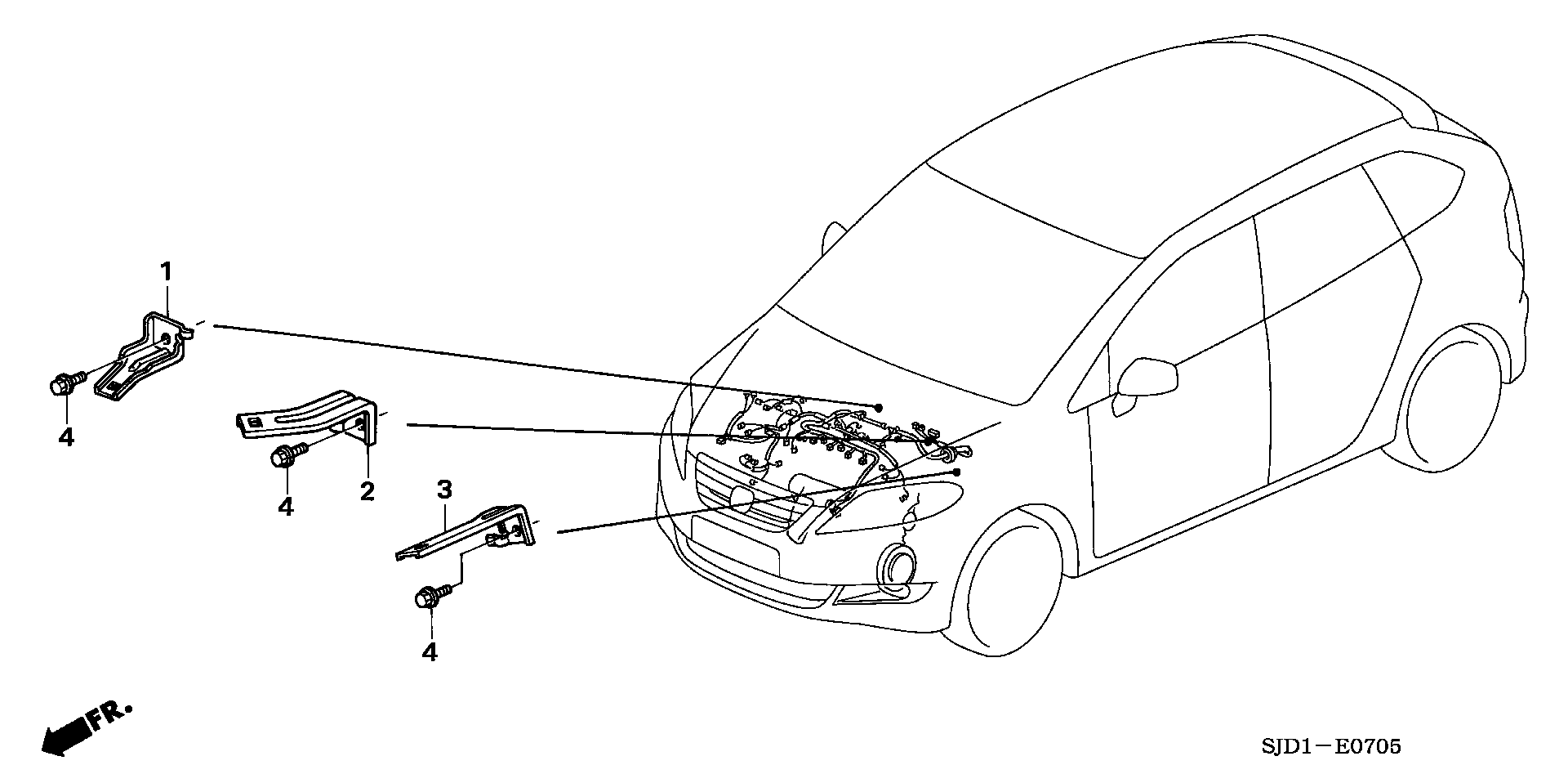 ENGINE WIRE HARNESS STAY(1.7L)
