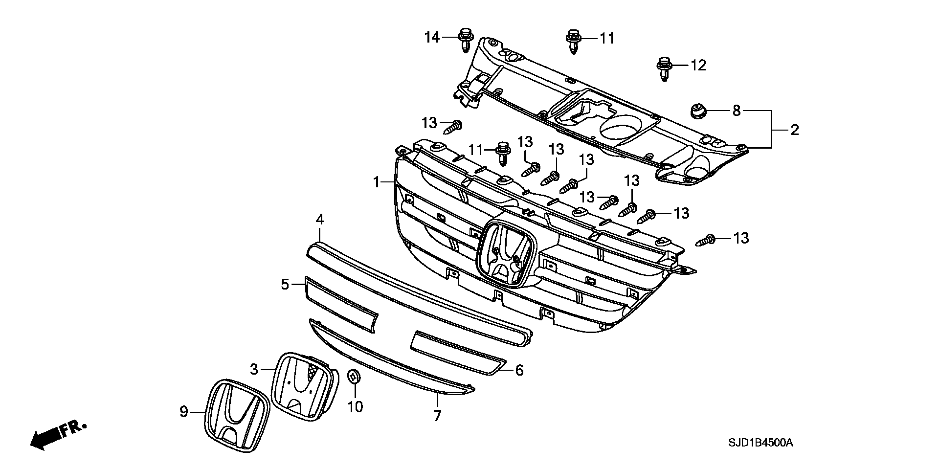 FRONT GRILLE(1)