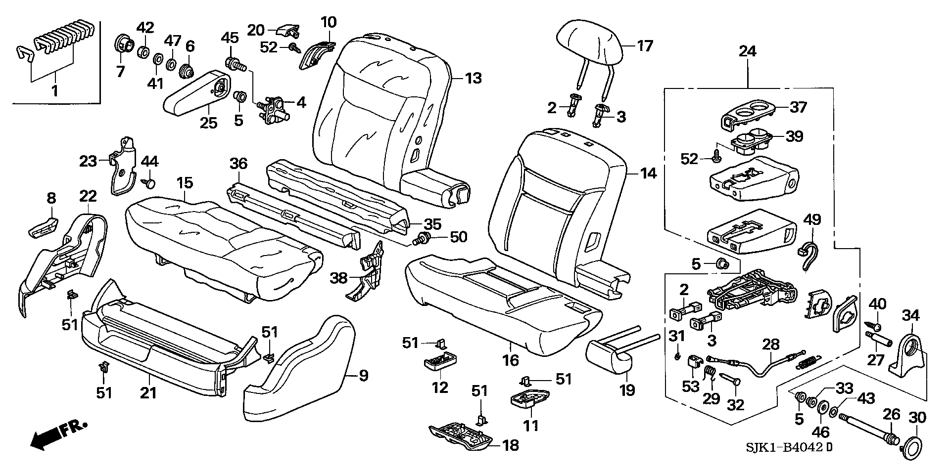 MIDDLE SEAT(R.) (  ROTARY SEAT )