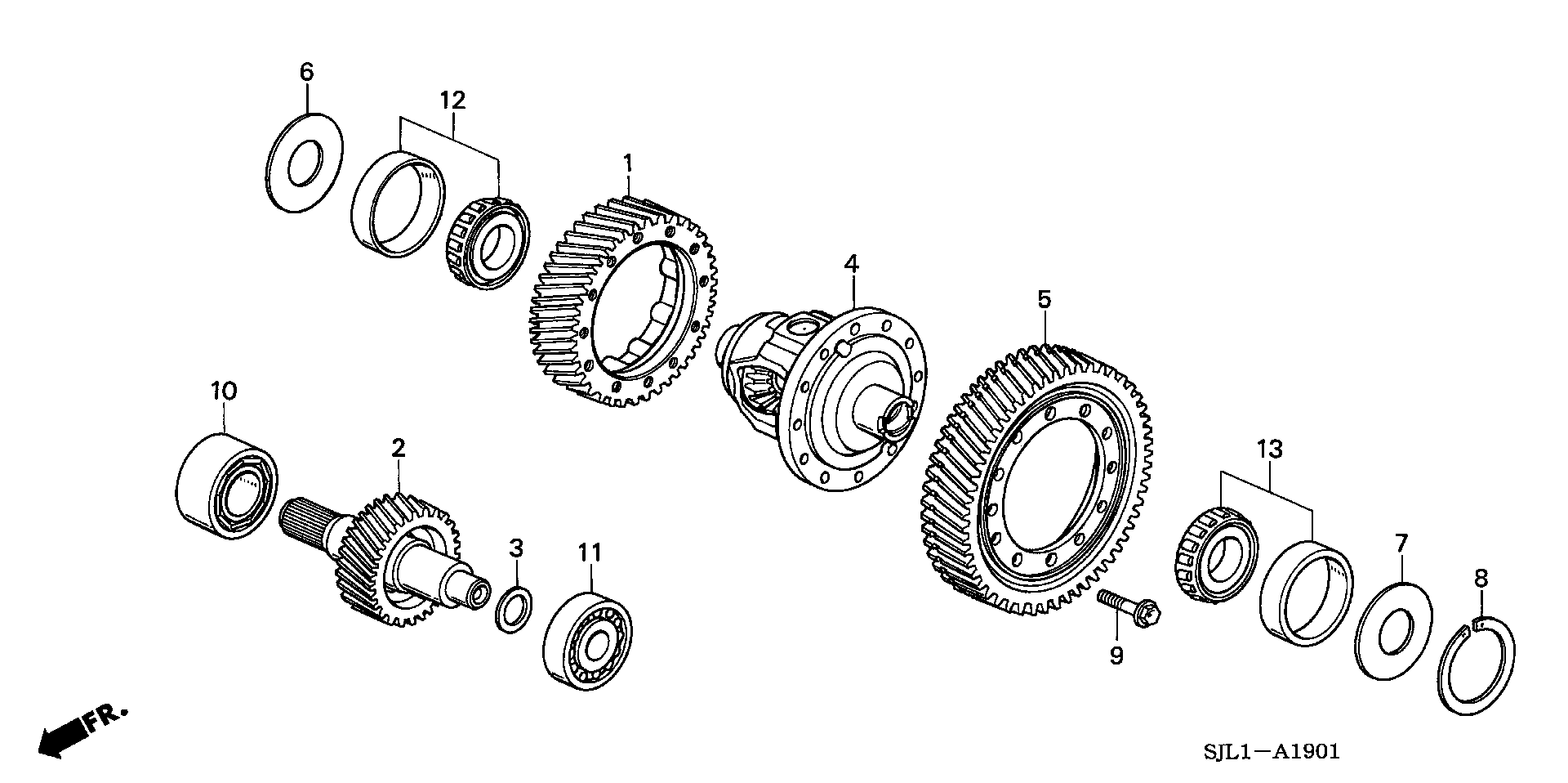 DIFFERENTIAL(4WD)(V6)