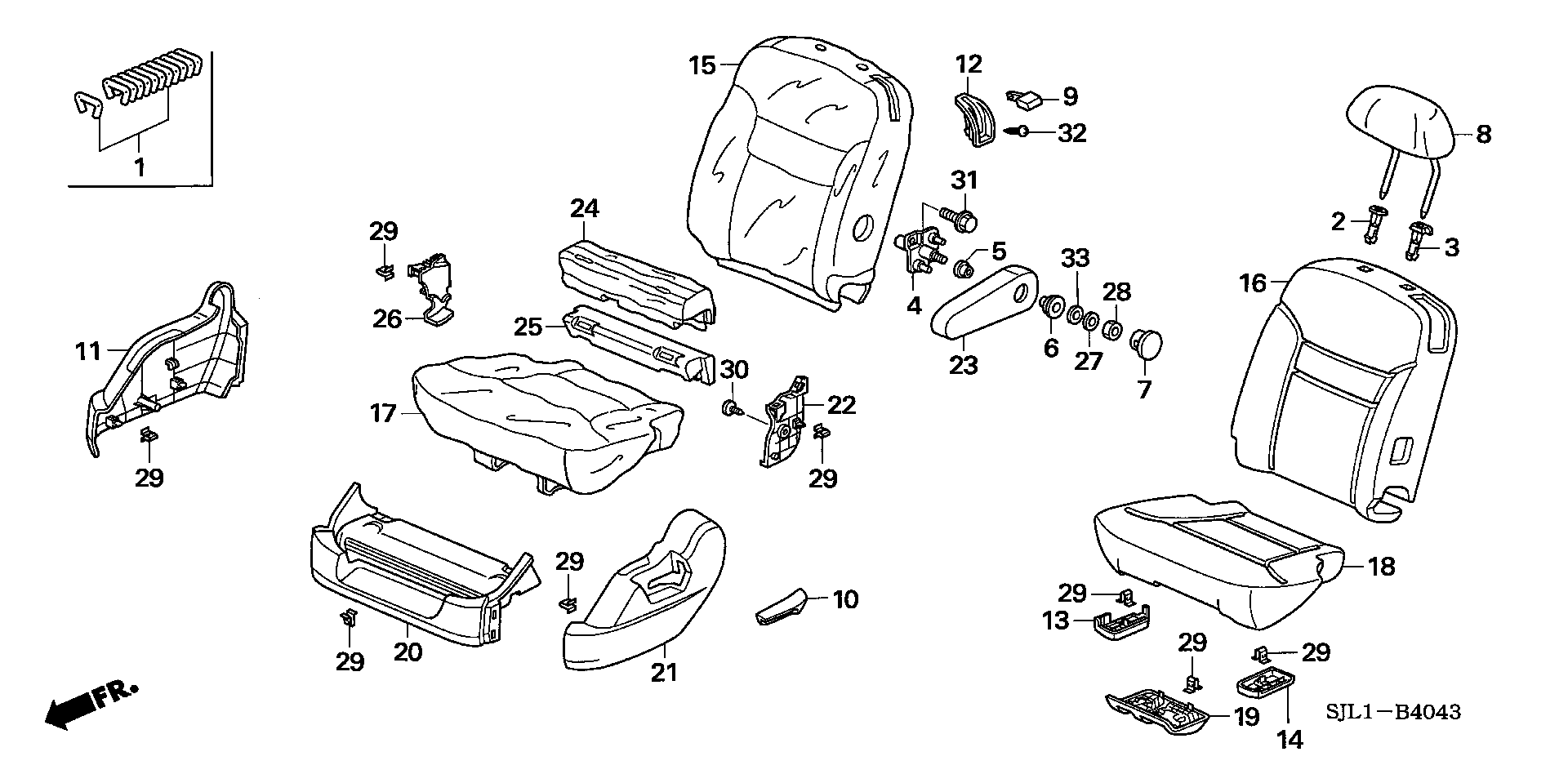 MIDDLE SEAT(L.) (  ROTARY SEAT )