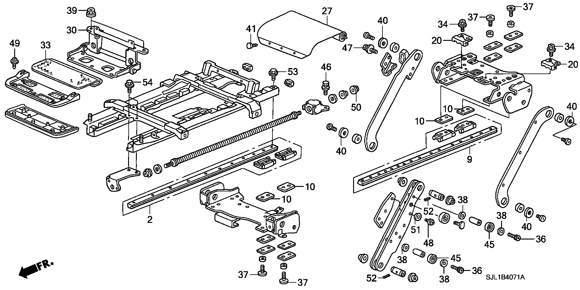 LIFTER  COMPONENT PARTS (1) ( SIDE LIFT UP SEAT)