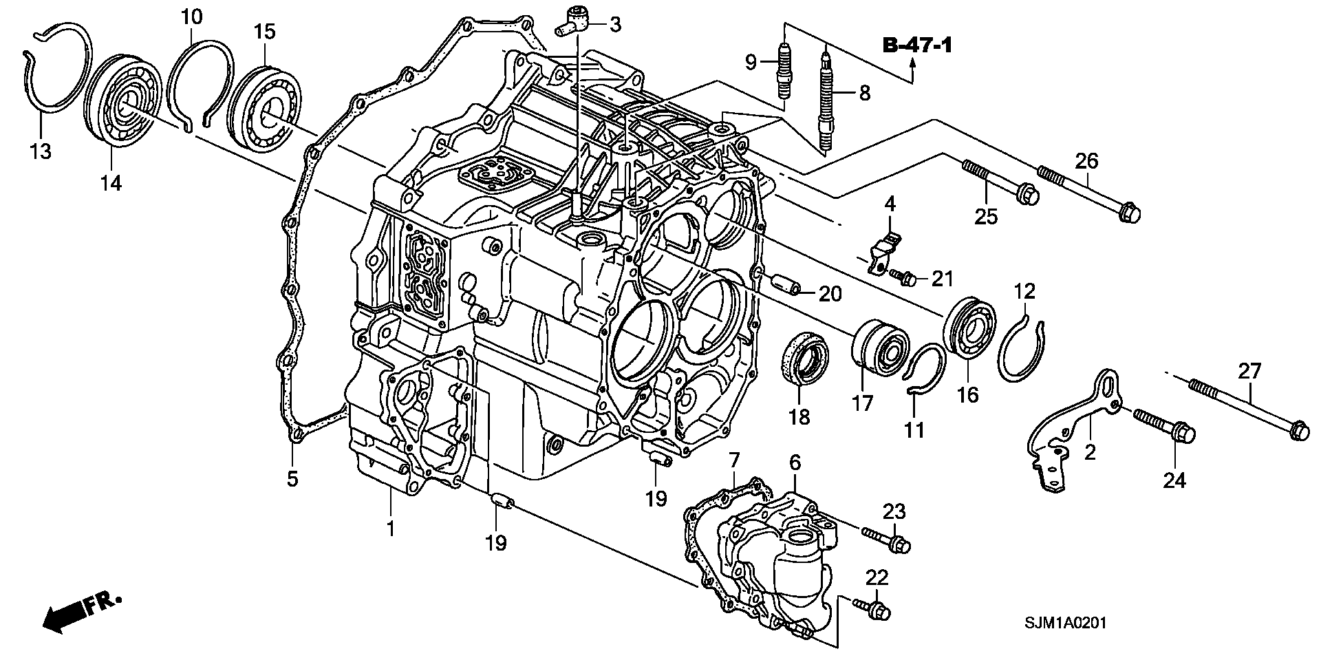 TRANSMISSION CASE (4WD) (L4)