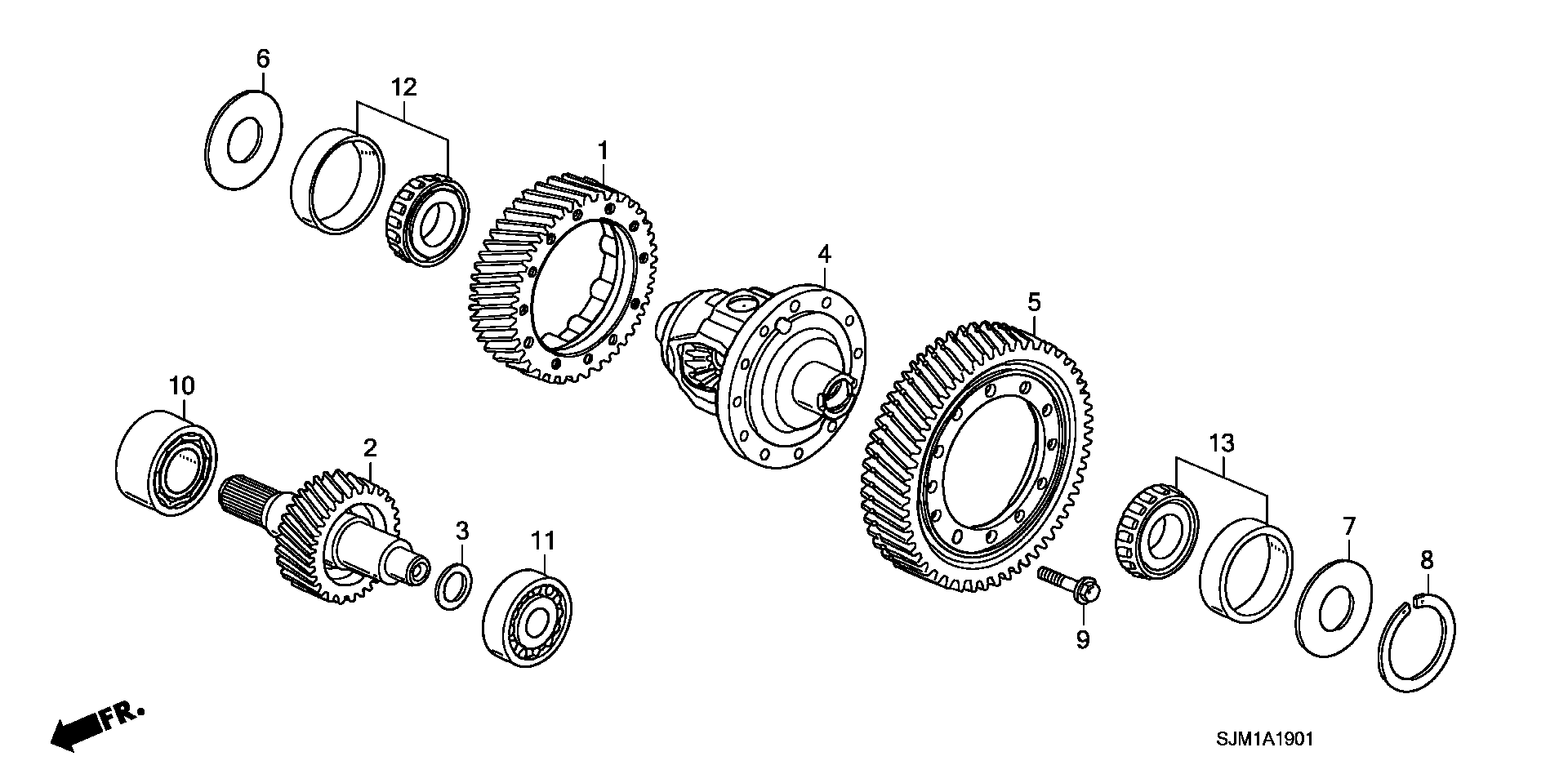 DIFFERENTIAL(4WD)(V6)