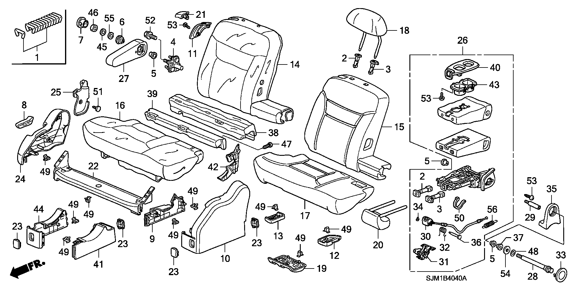 MIDDLE SEAT(R.)
