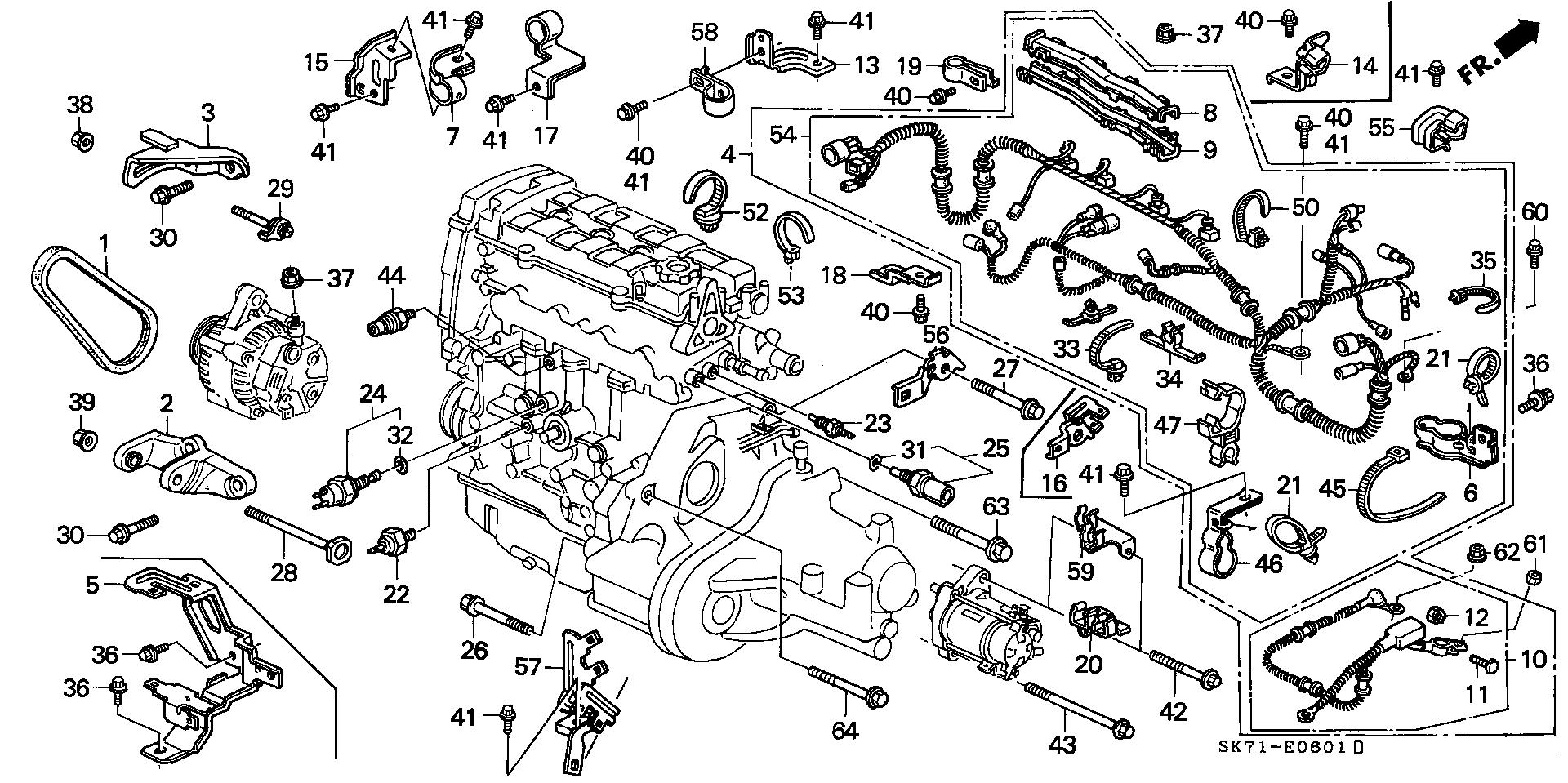 ENGINE SUB CODE/ CLAMP(DOHC)