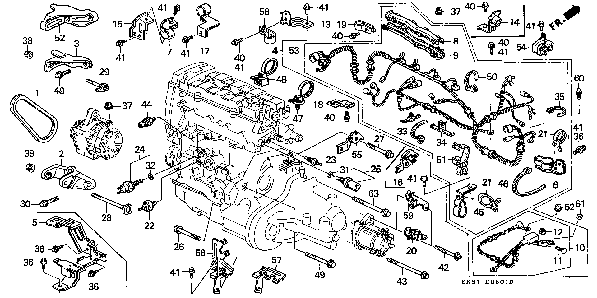 ENGINE WIRE HARNESS/ CLAMP(DOHC)