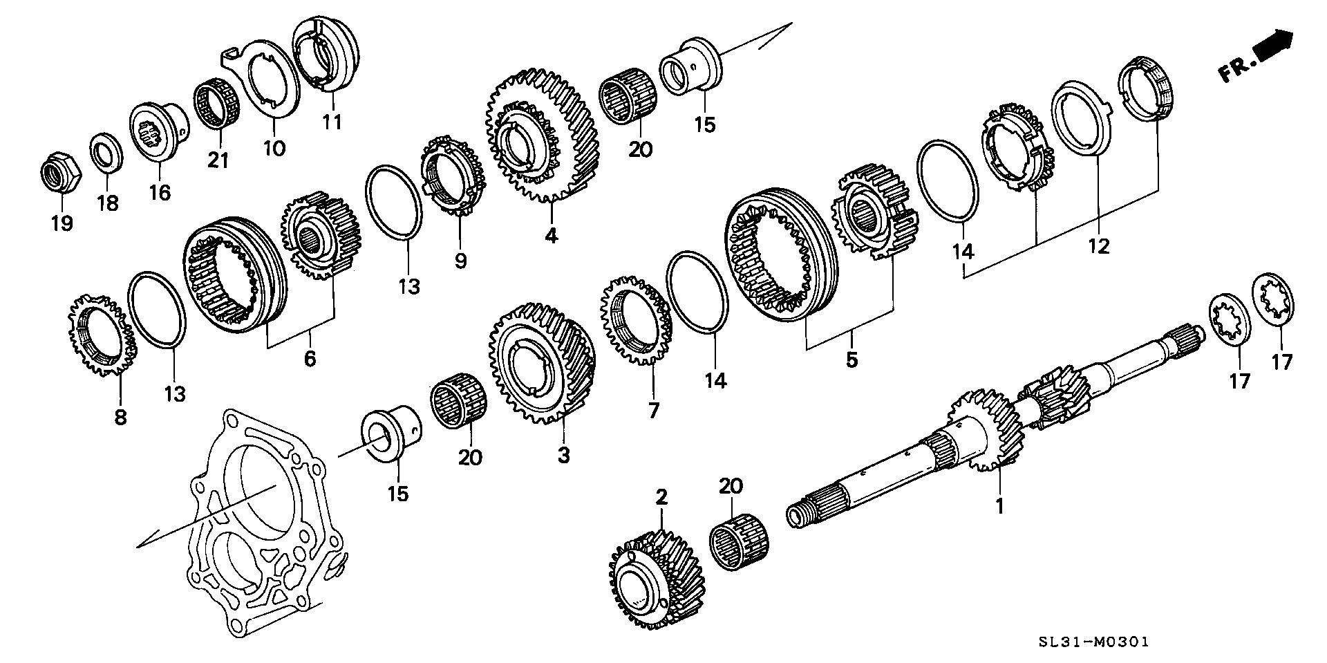 MAIN SHAFT(CB5:120)