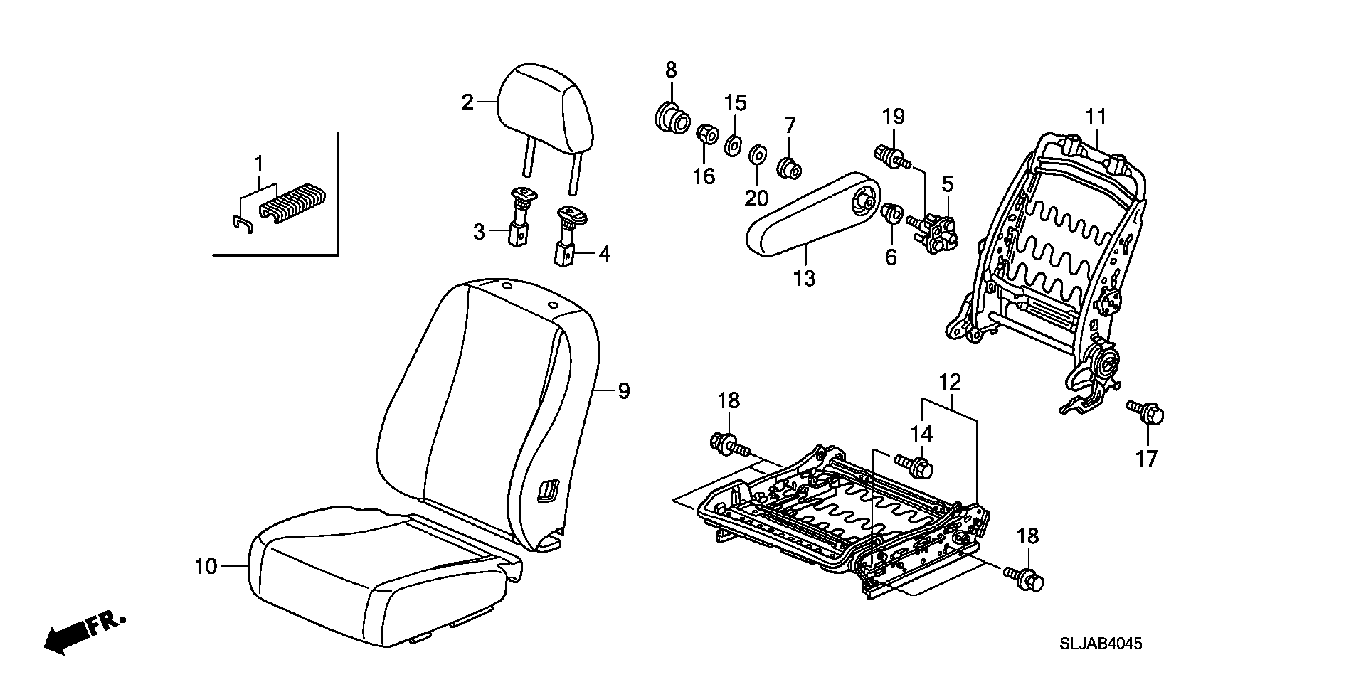 MIDDLE SEAT(L.) ( SIDE LIFT UP SEAT)