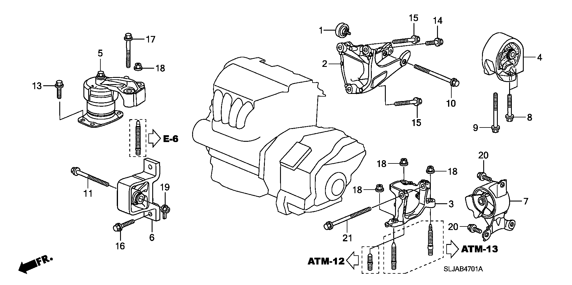 ENGINE MOUNT(CVT) (2WD)