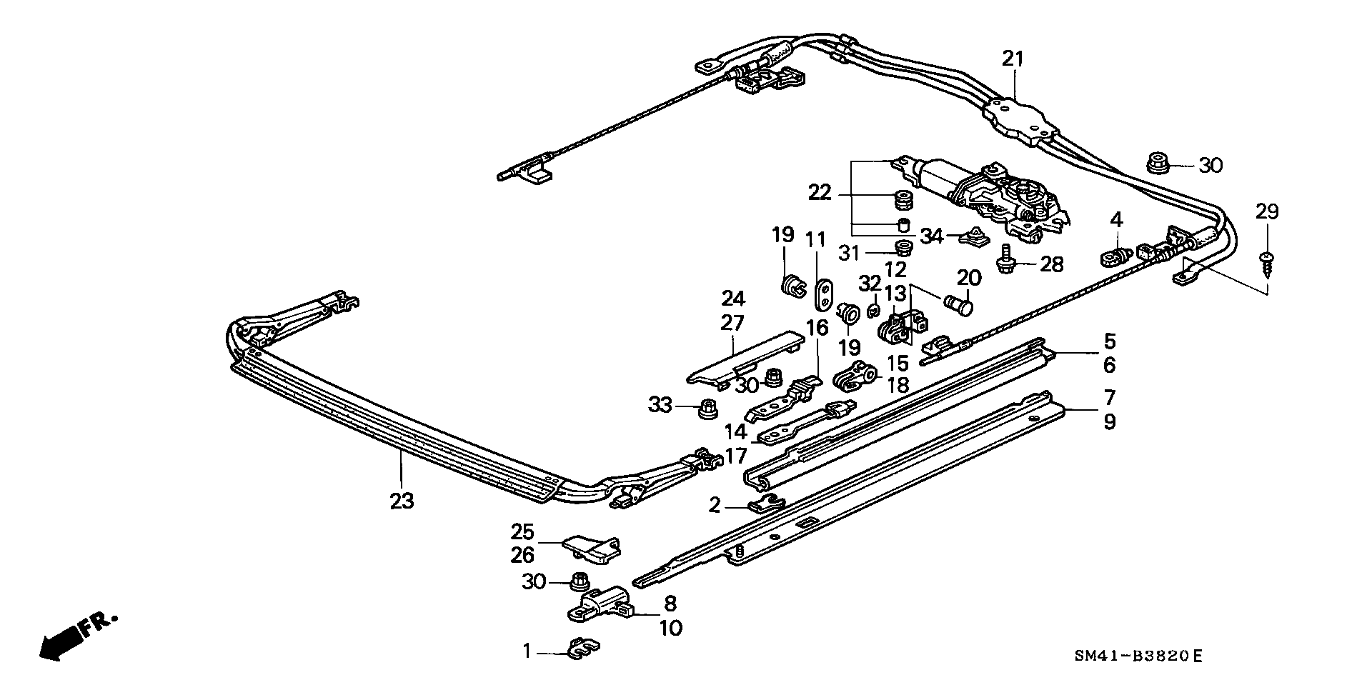 SUNROOF( MOTOR CABLE)