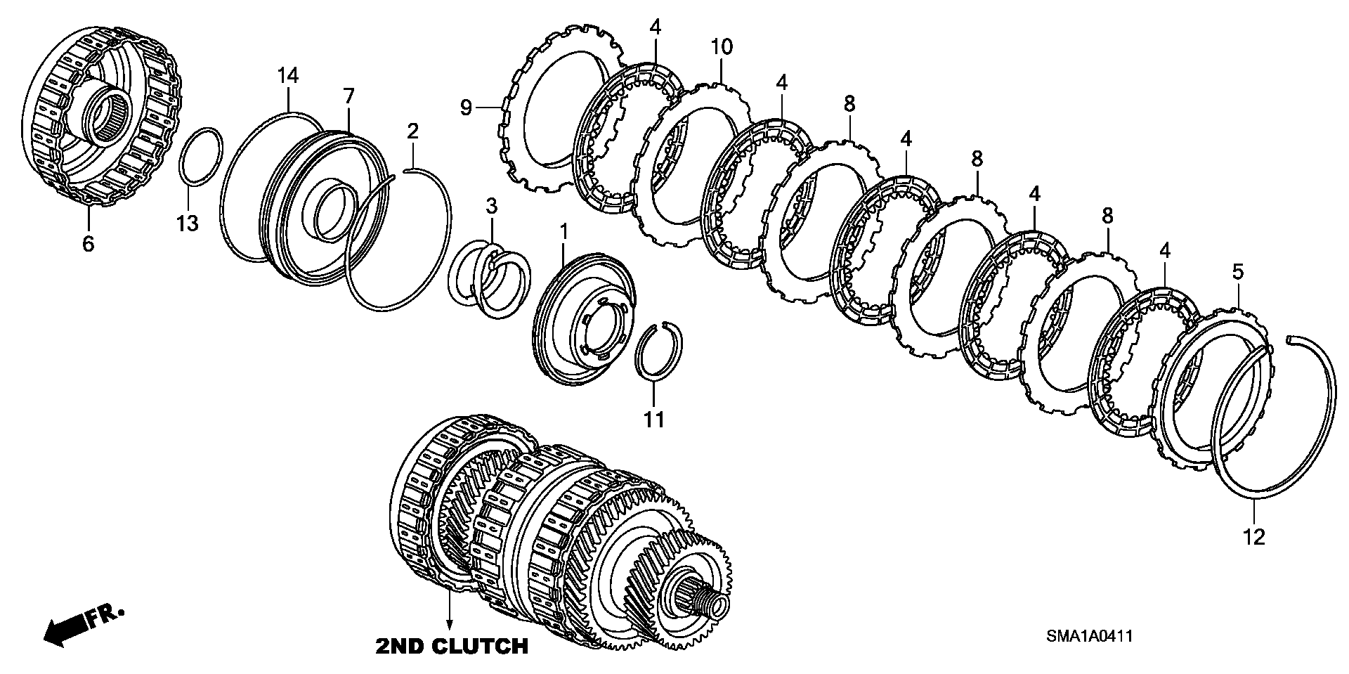 CLUTCH( SECOND) (4WD)