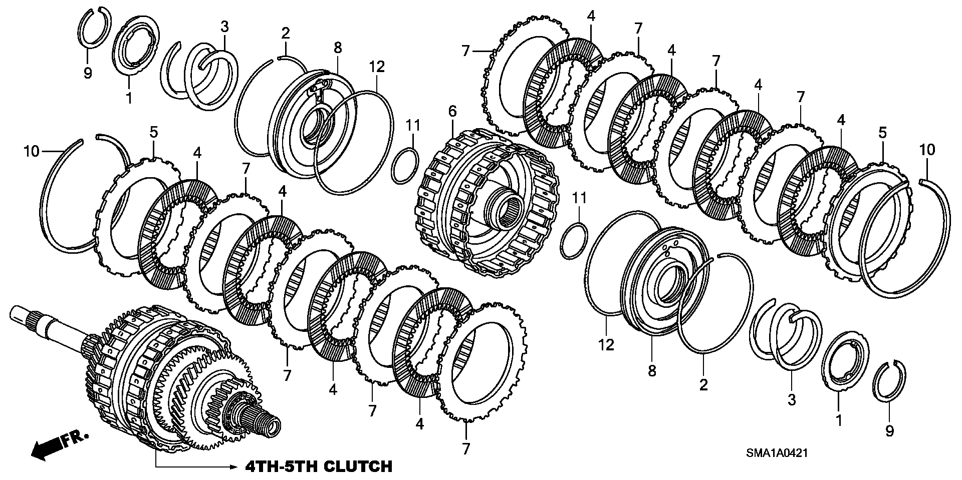 CLUTCH( FORCE FIFTH) (4WD)