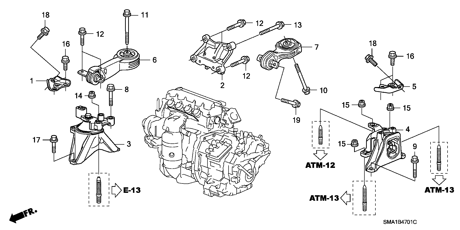 ENGINE MOUNT(2.0L) (2WD)