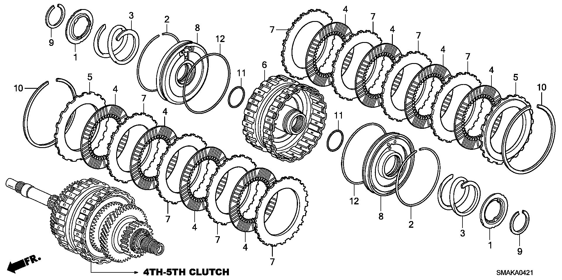 CLUTCH( FORCE FIFTH)(4WD)