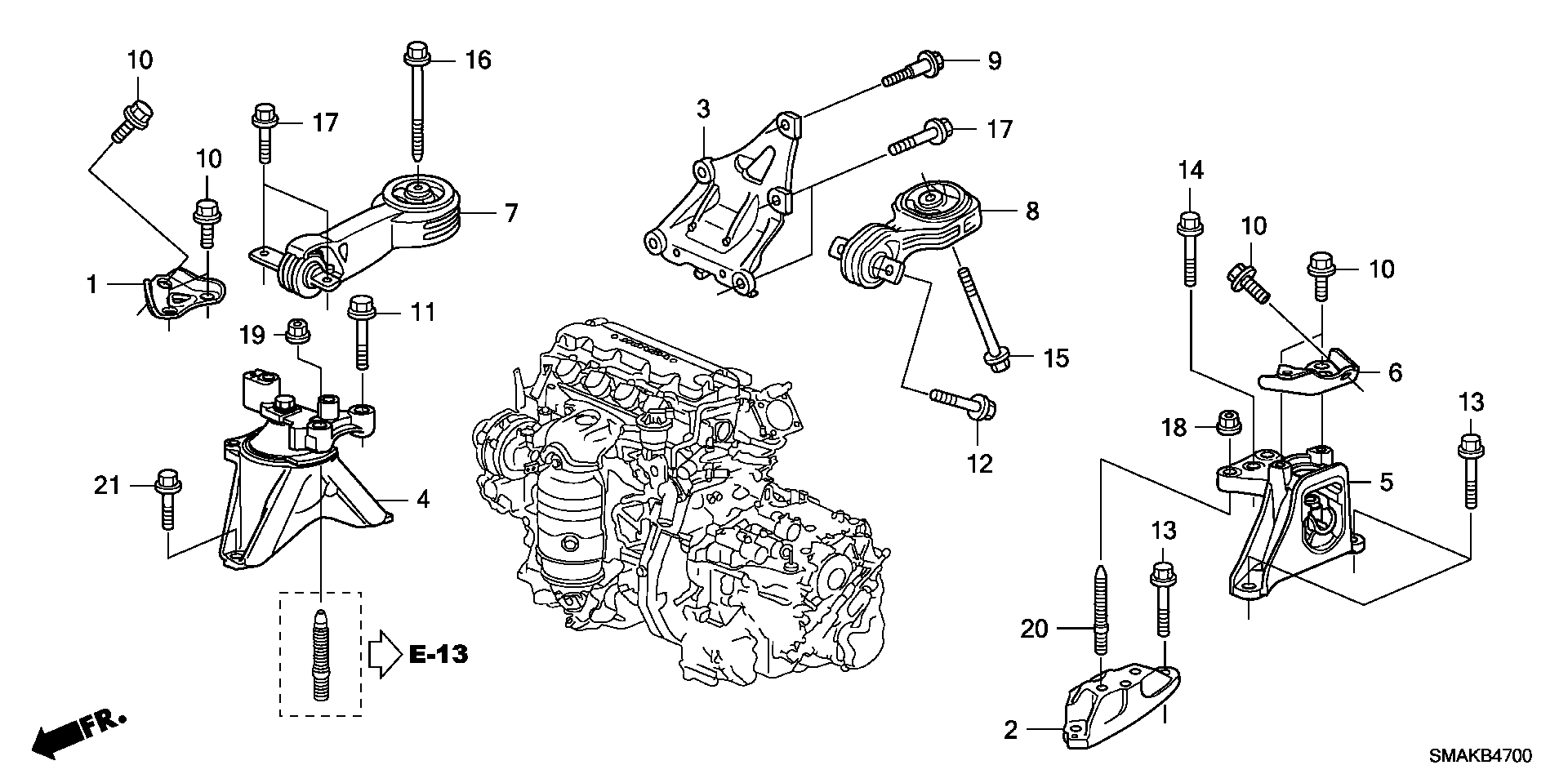 ENGINE MOUNT(1.8L)(2WD)