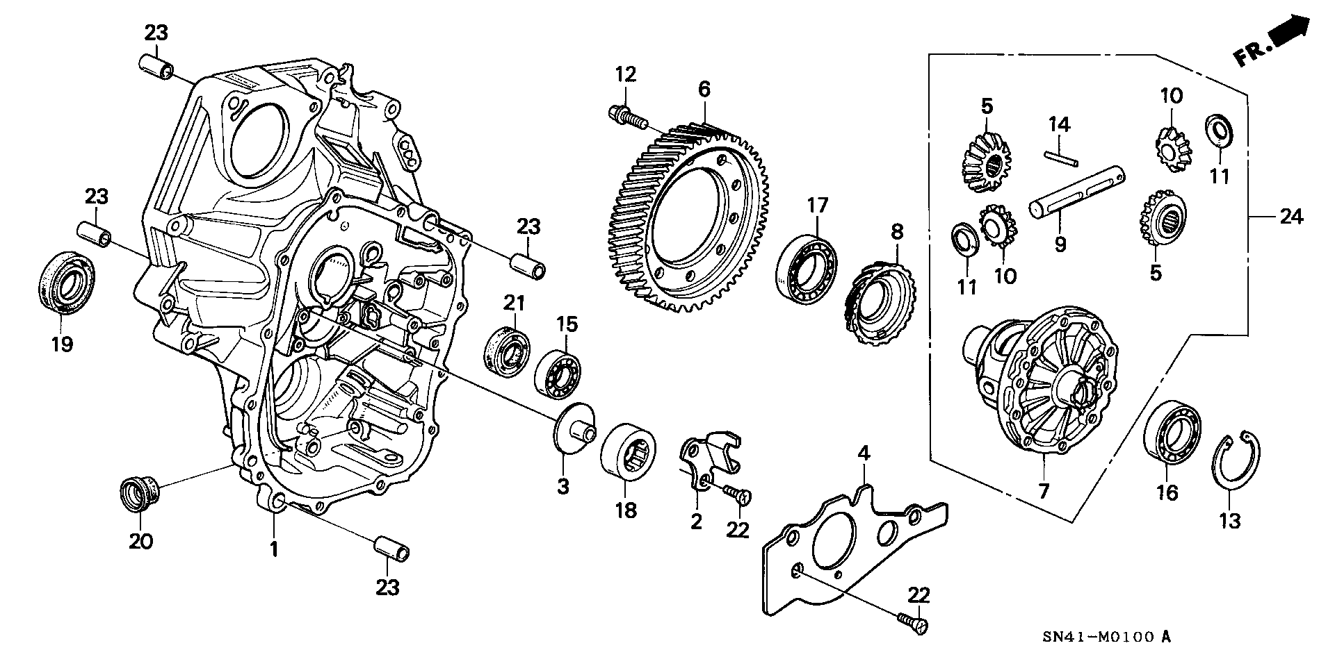 CLUTCH CASE/ DIFFERENTIAL(2WD)