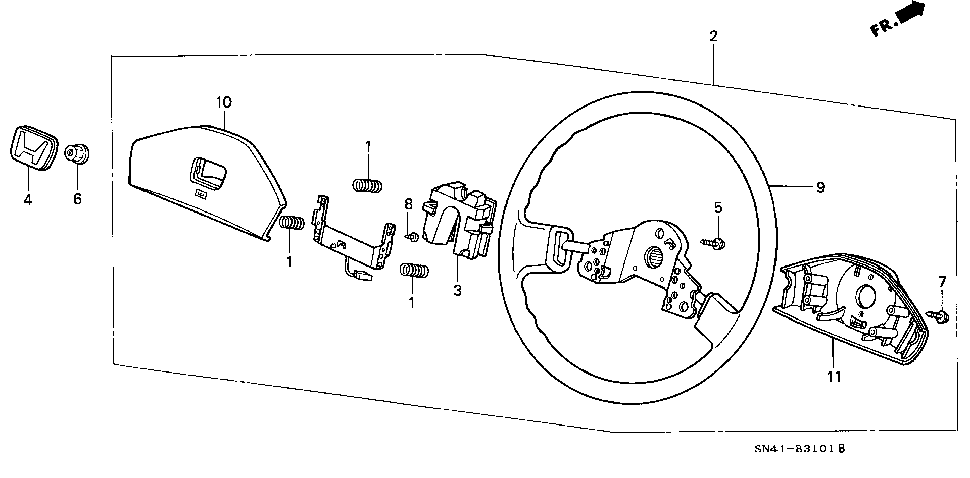 STEERING WHEEL ( BODY COVER  HAVE )