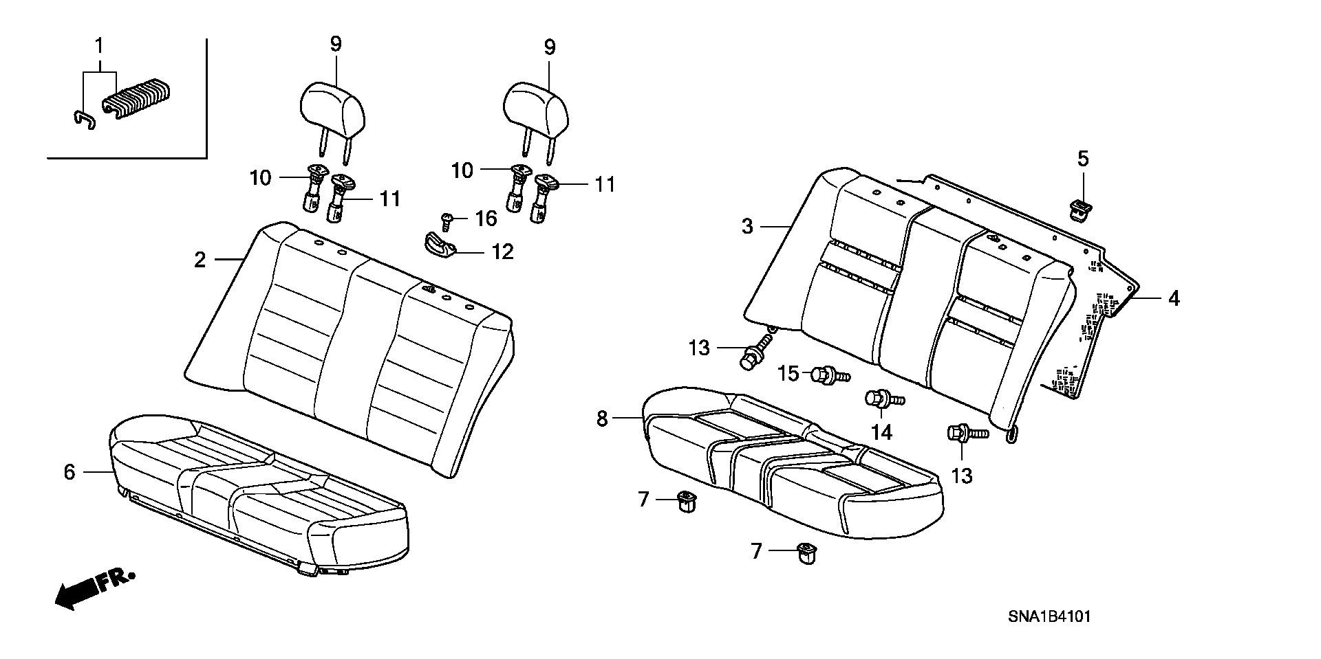 REAR SEAT(  TRAINING CAR )