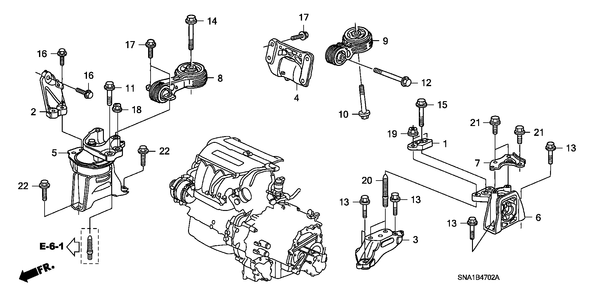 ENGINE MOUNT(2.0L) (AT)