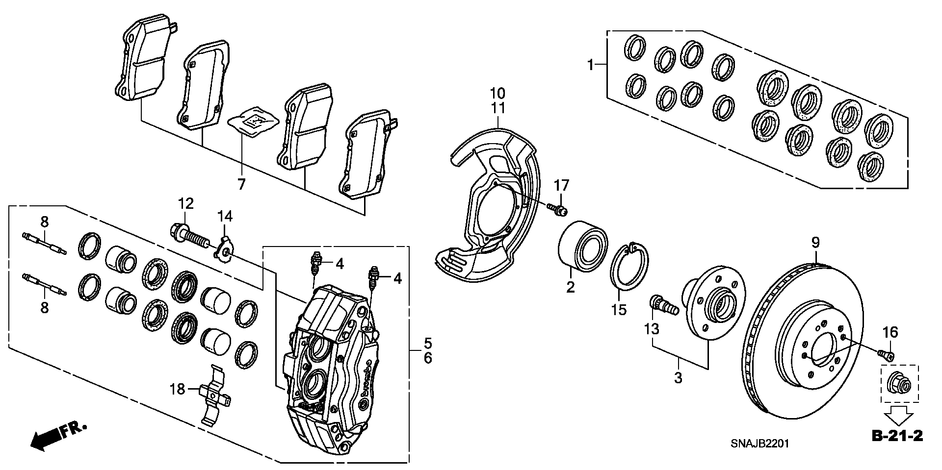 FRONT BRAKE(TYPE R)