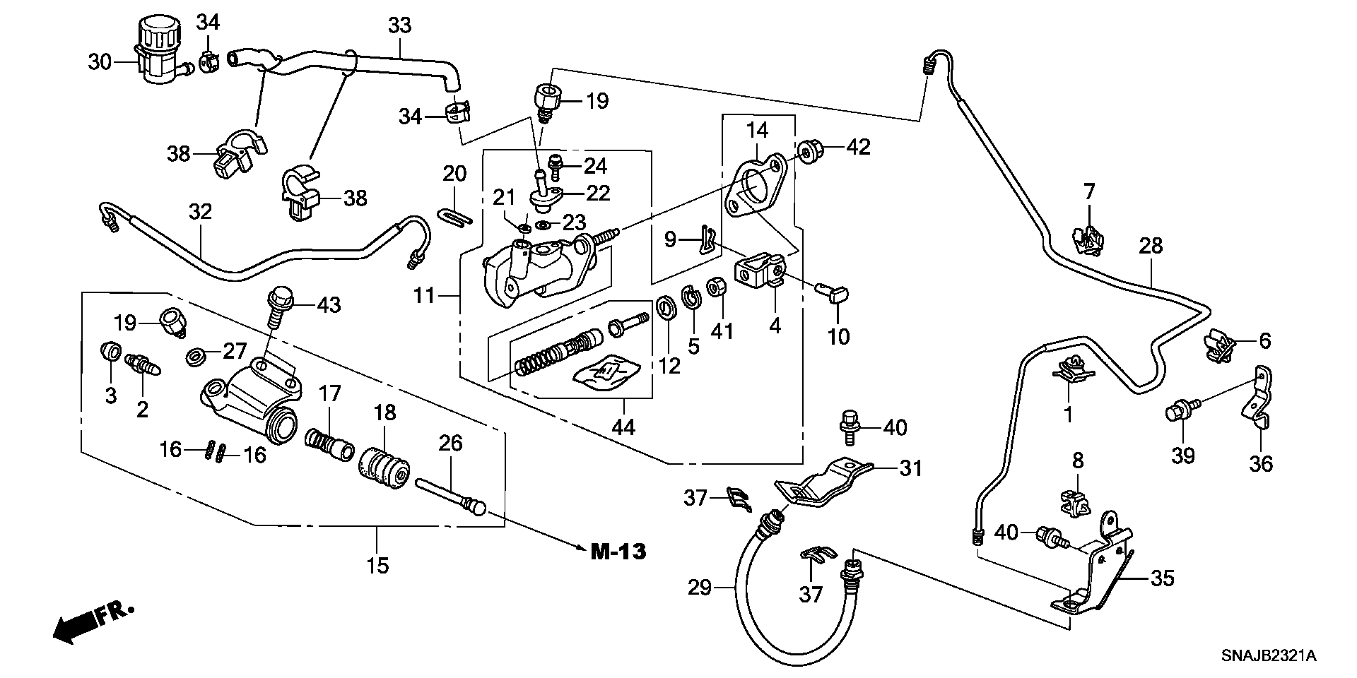 CLUTCH MASTER CYLINDER(TYPE R)