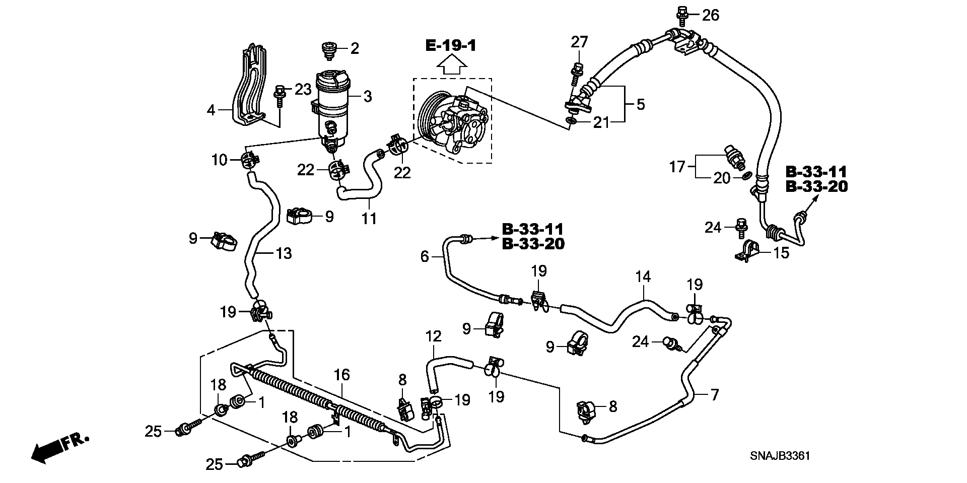 POWER STEERING HOSE/ PIPE(TYPE R)