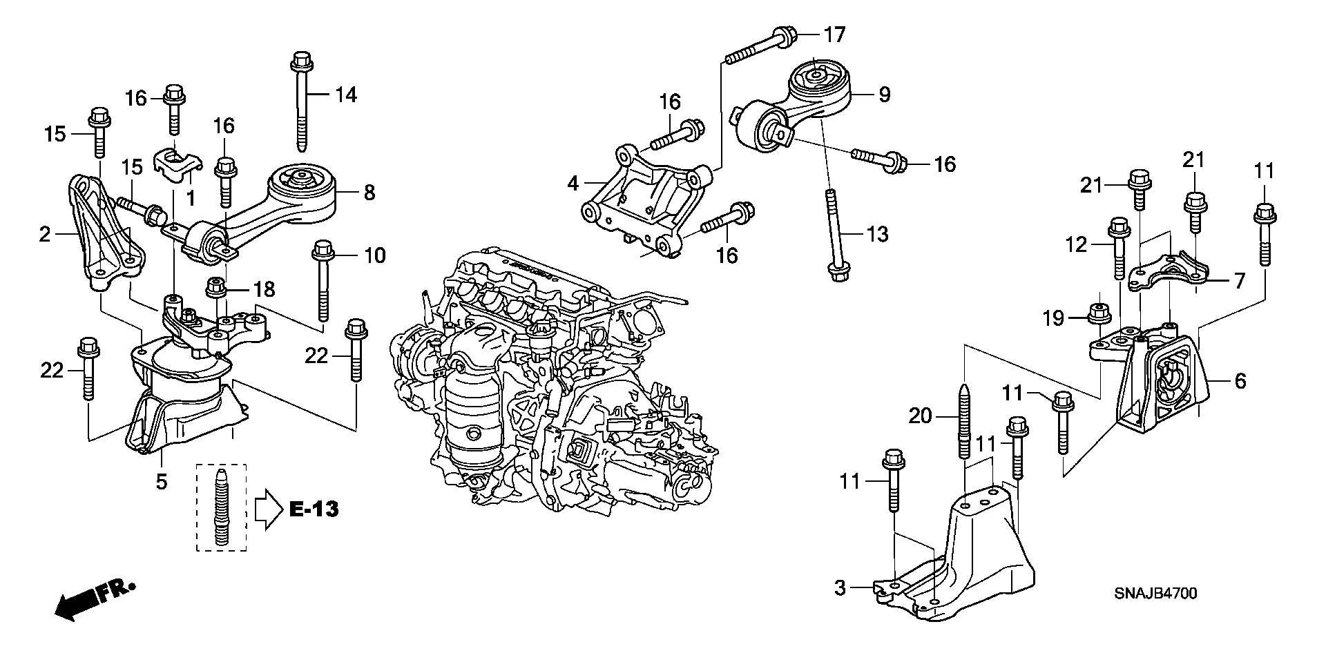 ENGINE MOUNT(1.8L)(MT)