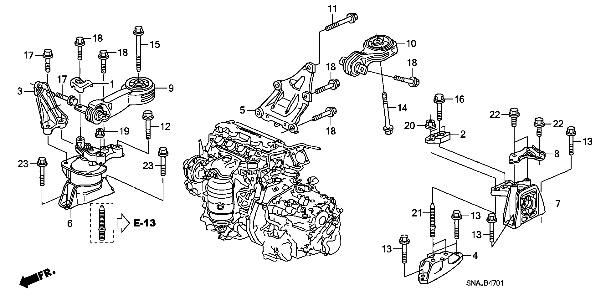 ENGINE MOUNT(1.8L)(AT)