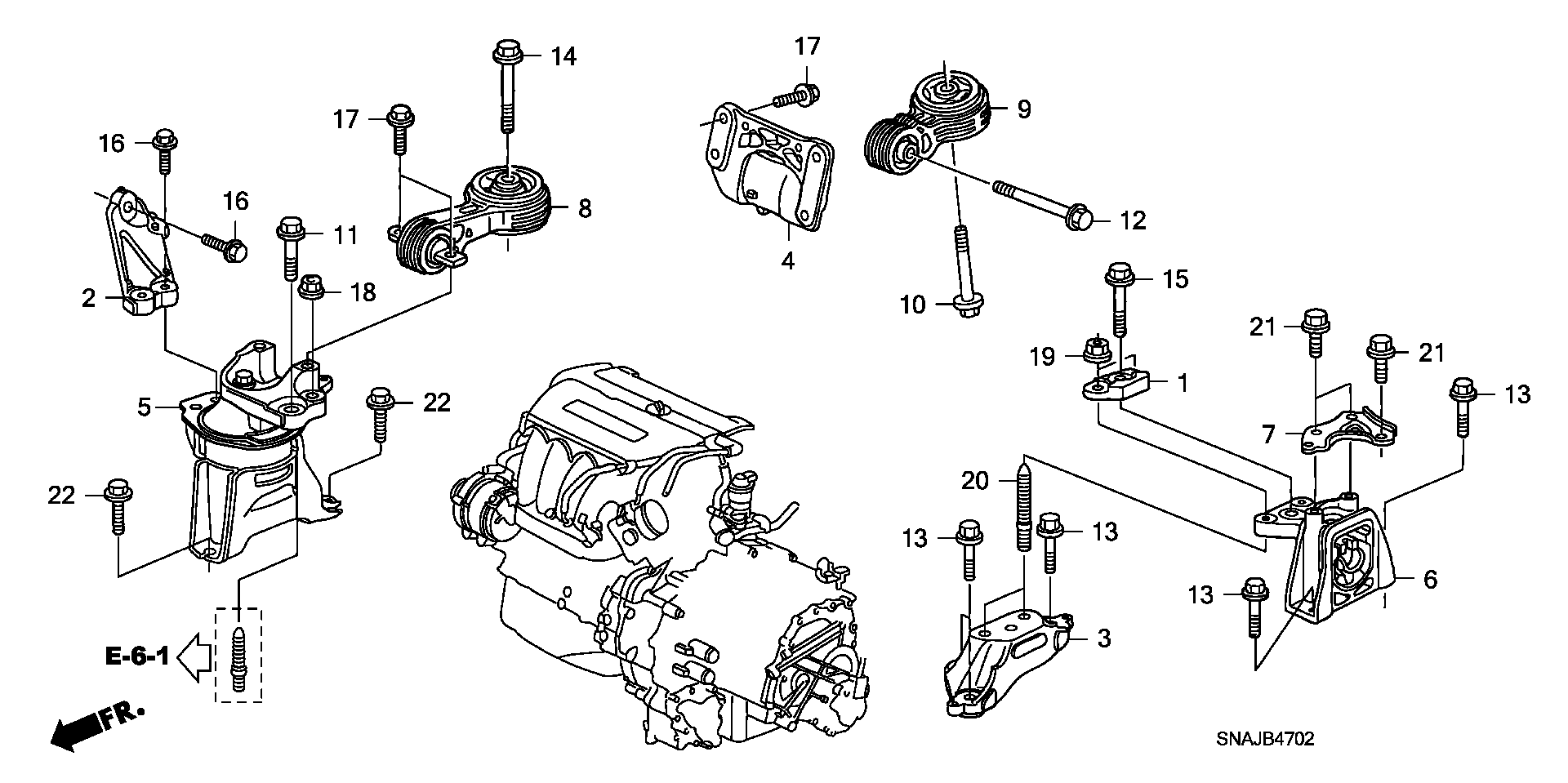 ENGINE MOUNT(2.0L)(AT)