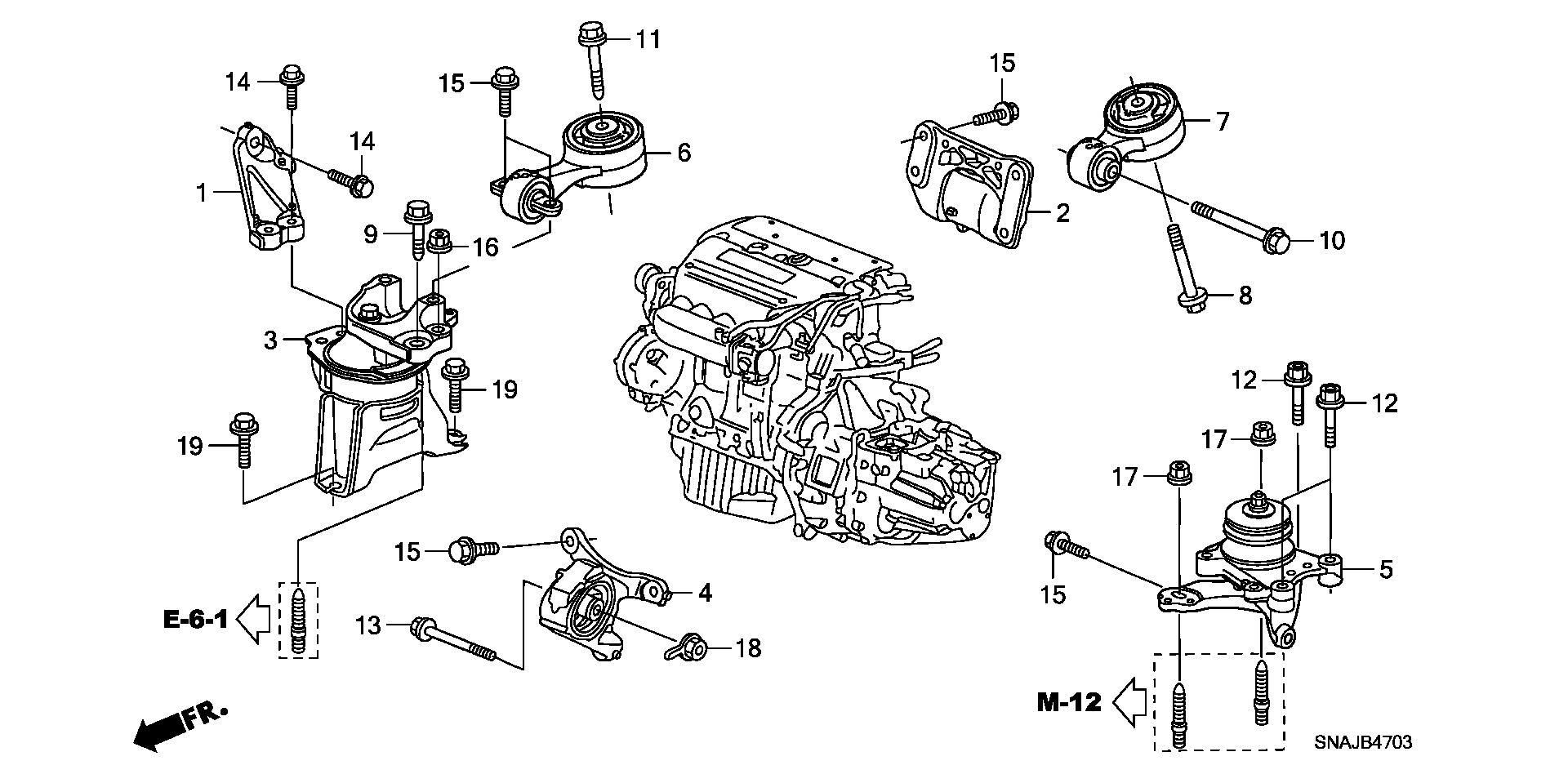 ENGINE MOUNT(TYPE R)