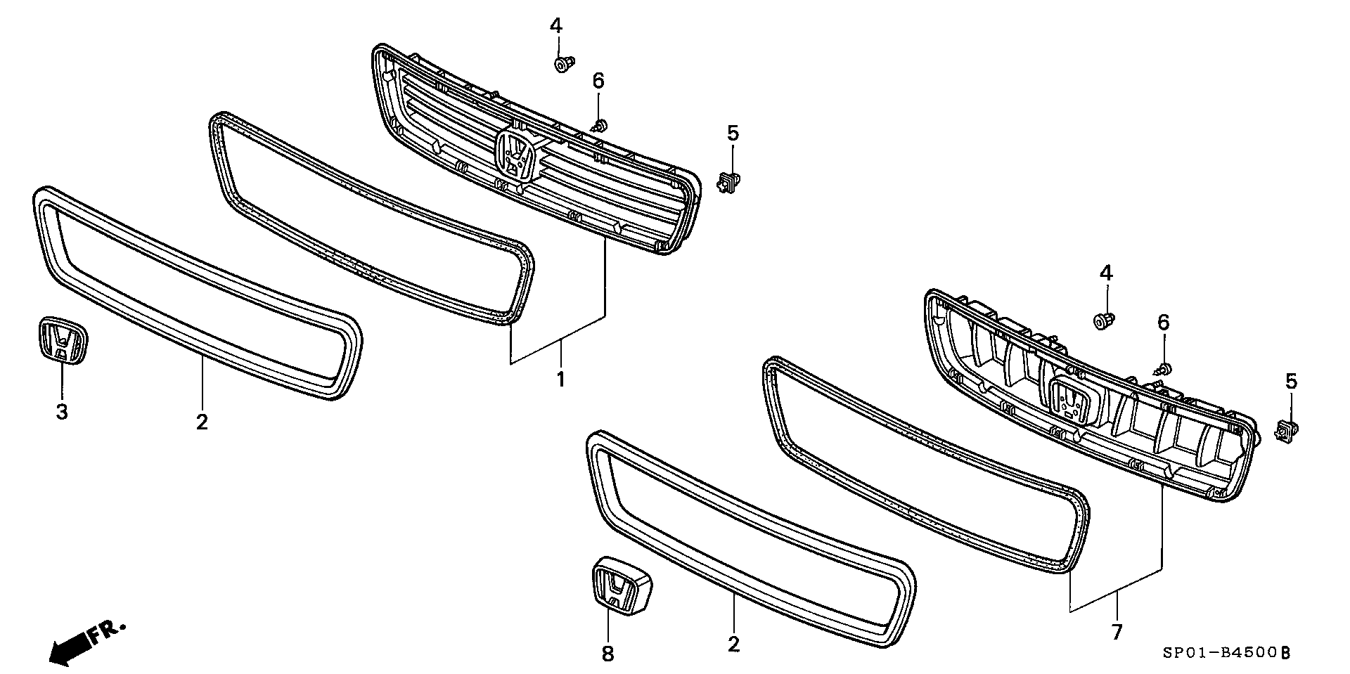 FRONT GRILLE(100-120) (TOURING)