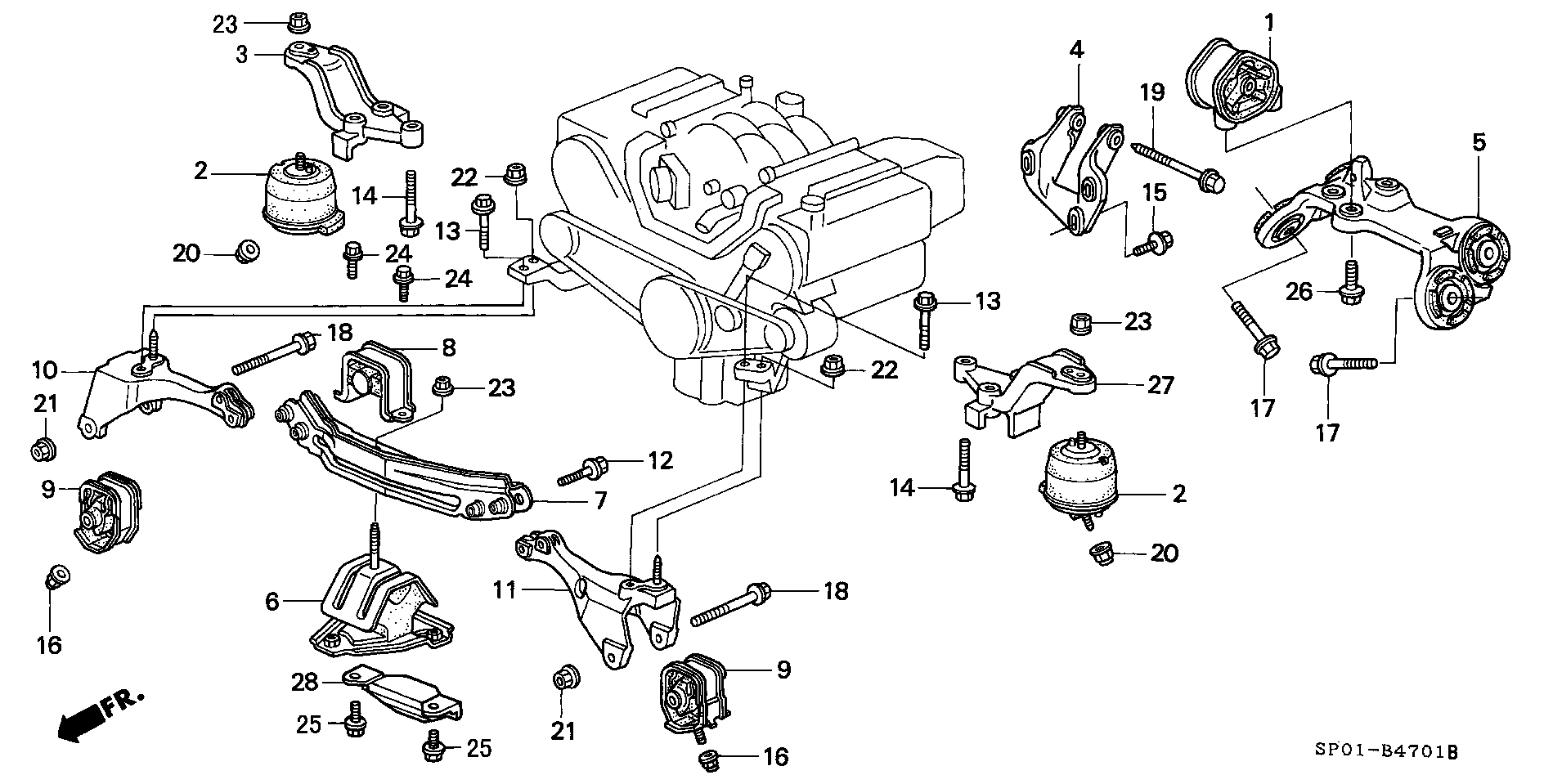 ENGINE MOUNT(120-)