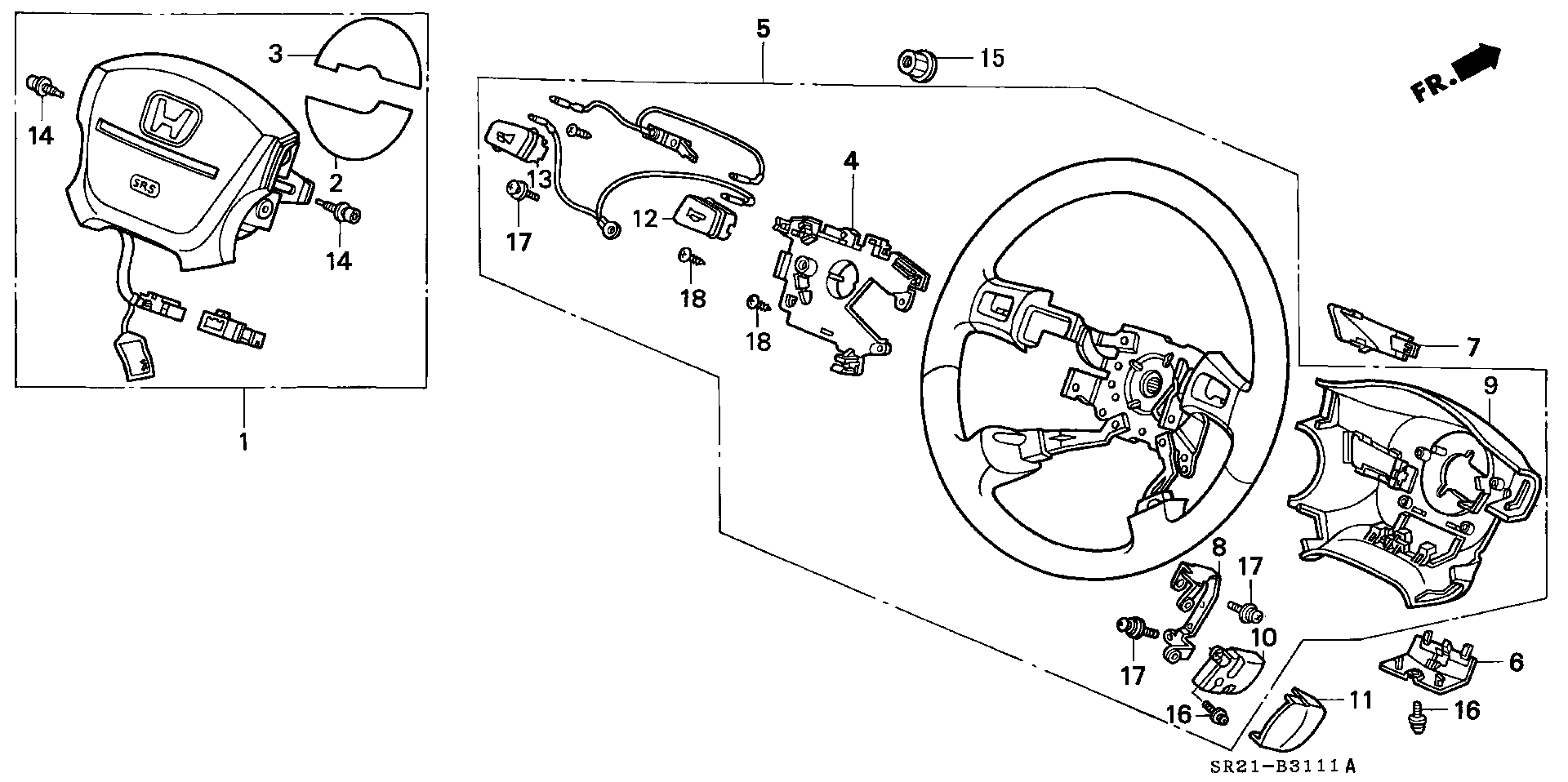 STEERING WHEEL(SRS)(EG2:130)